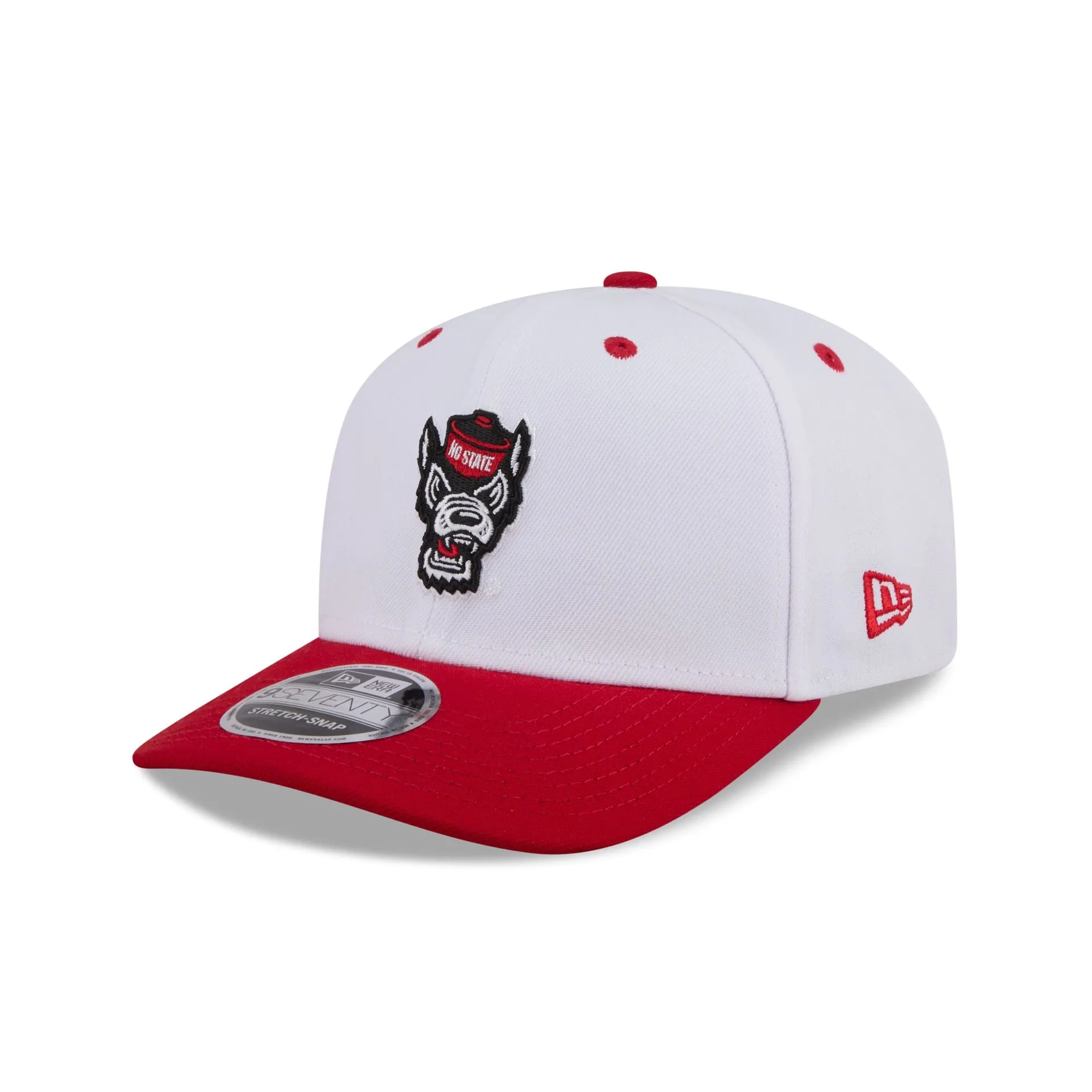 New Era x adidas NC State Wolfpack White 9SEVENTY Stretch-Snap Hat sold by New Era