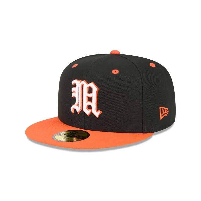 New Era x adidas Miami Hurricanes Black 59FIFTY Fitted Hat sold by New Era