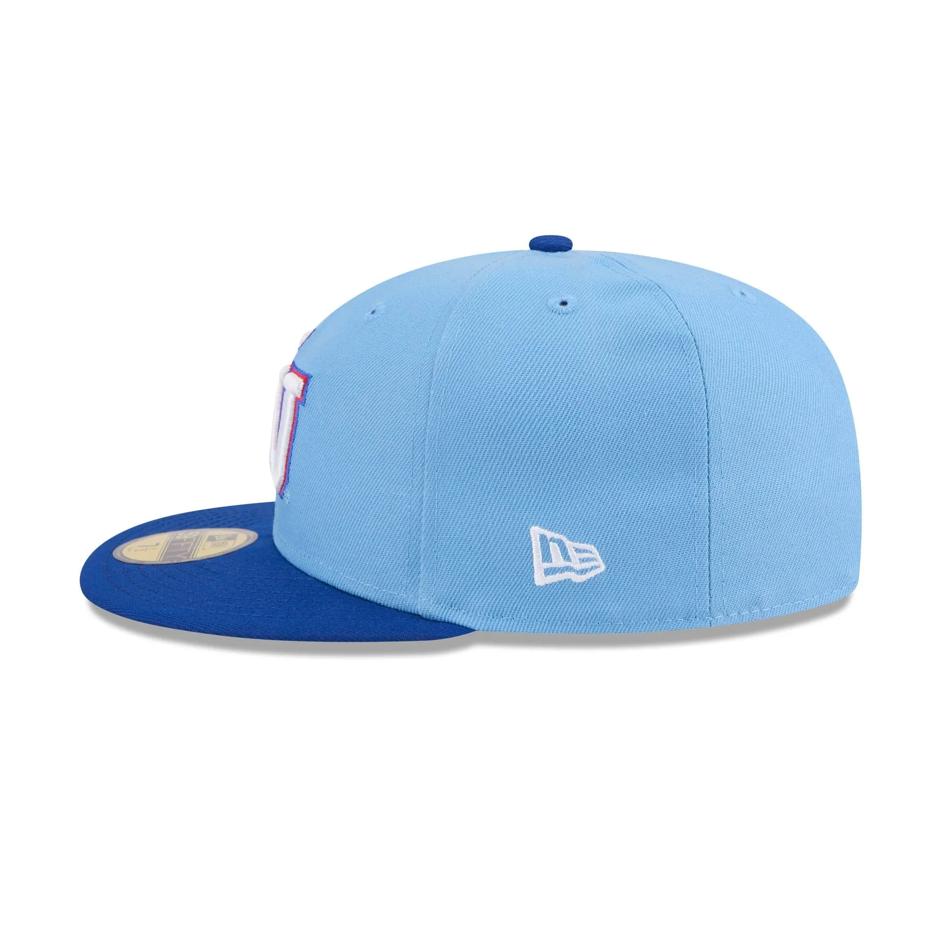 New Era x adidas Kansas Jayhawks Sky Blue 59FIFTY Fitted Hat sold by New Era product image thumbnail 4