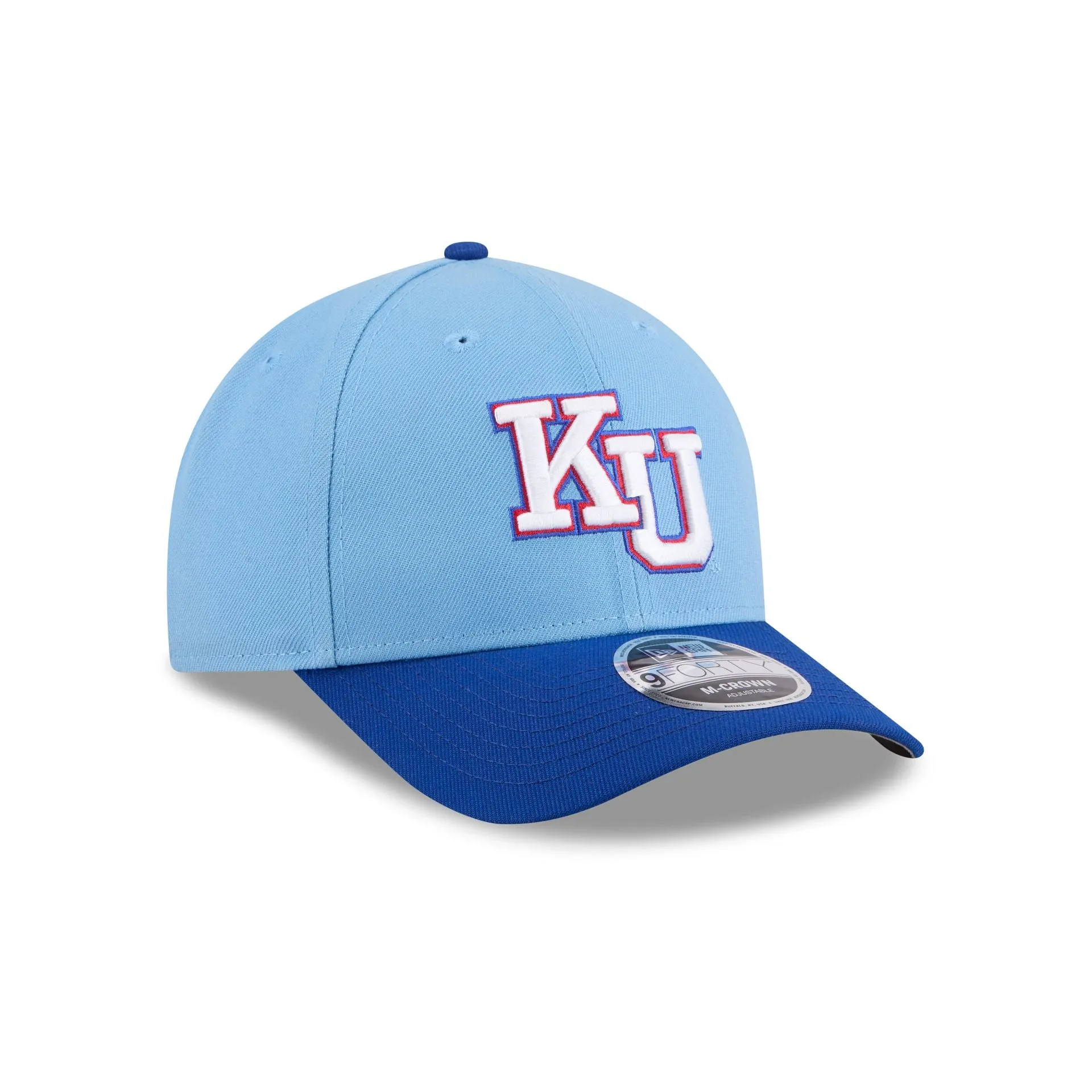 New Era x adidas Kansas Jayhawks Sky Blue 9FORTY M-Crown Snapback Hat sold by New Era product image thumbnail 3