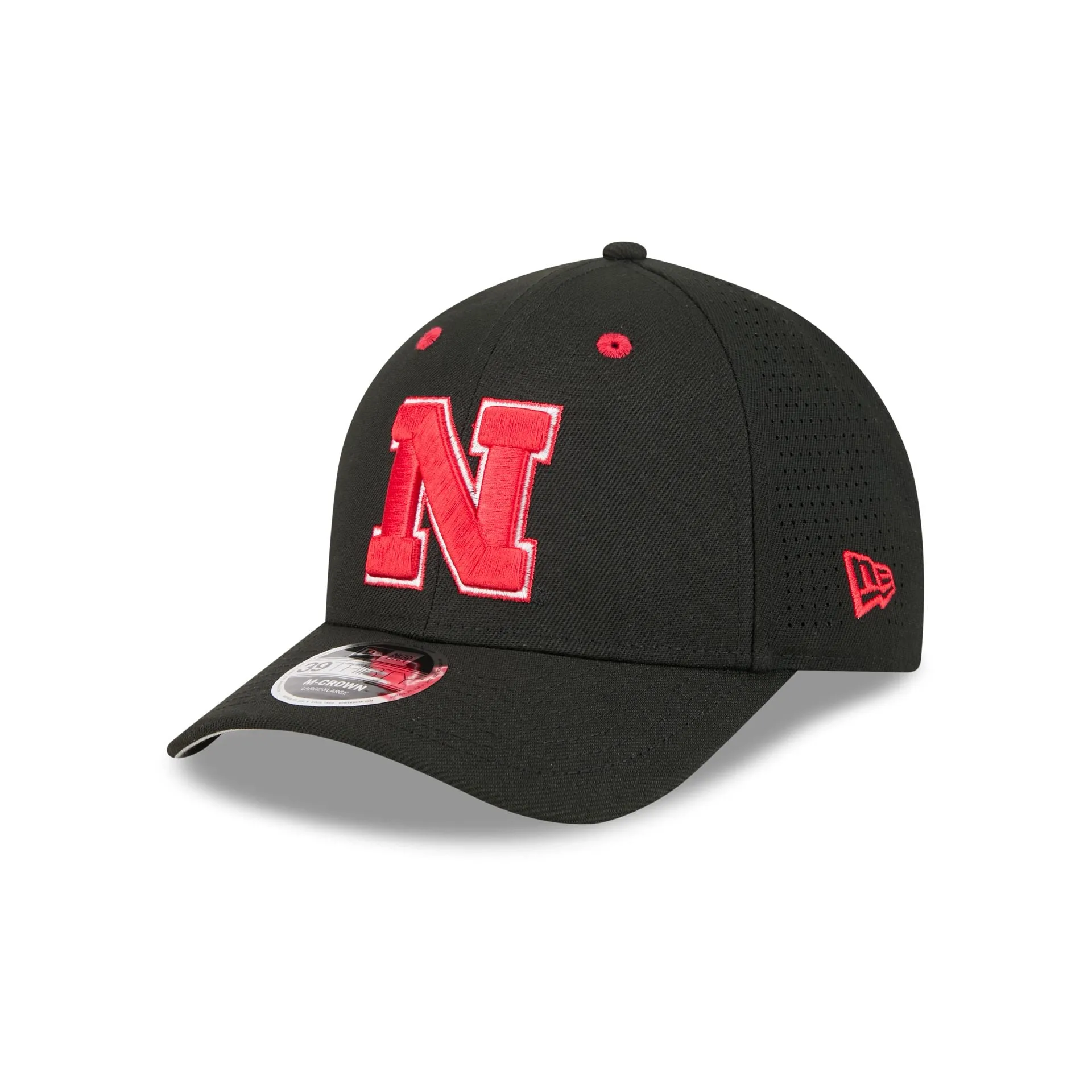 New Era x adidas Nebraska Cornhuskers Black 9FORTY M-Crown Snapback Hat sold by New Era