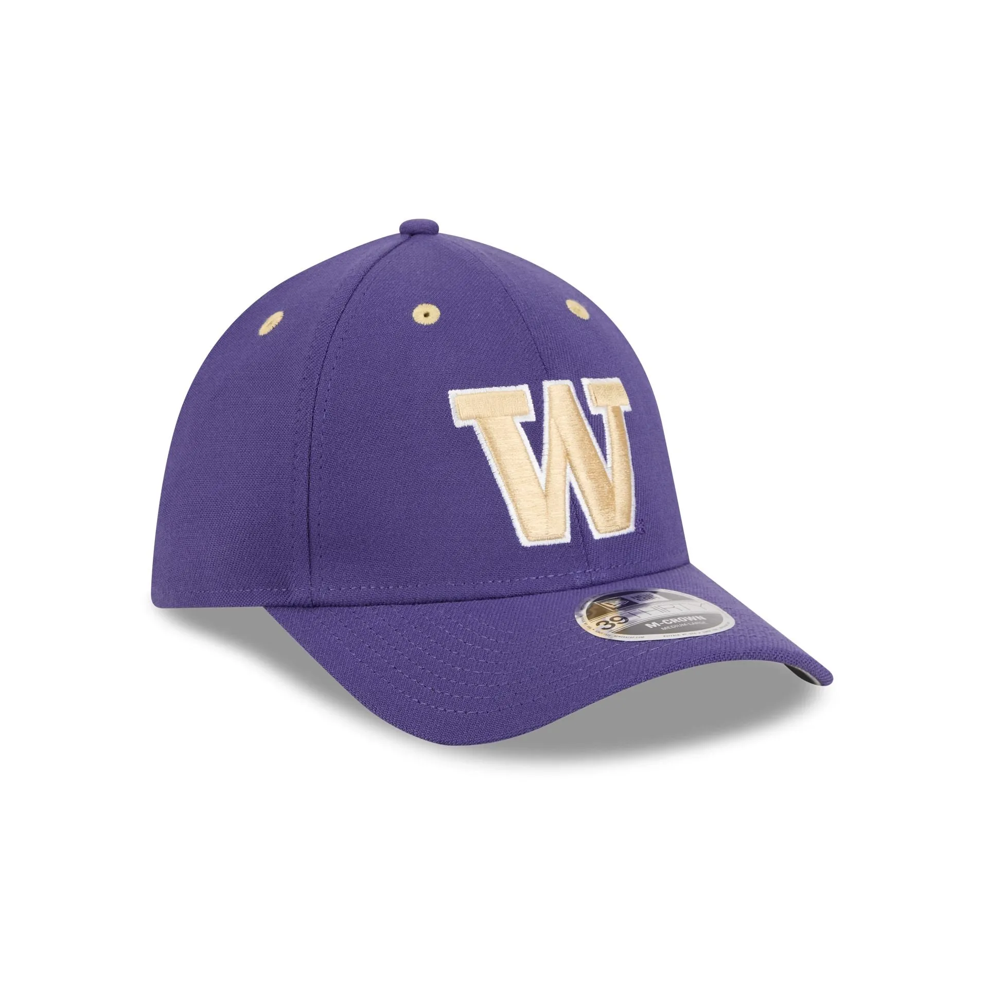New Era x adidas Washington Huskies Purple 39THIRTY M-Crown Stretch Fit Hat sold by New Era product image thumbnail 3