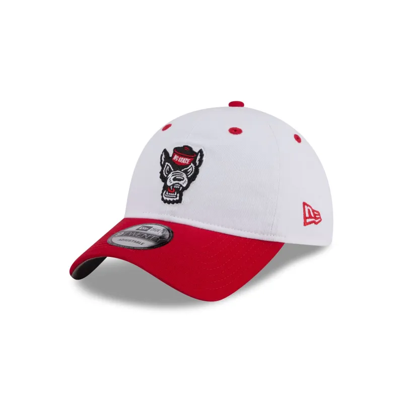 New Era x adidas NC State Wolfpack White 9TWENTY Adjustable Hat sold by New Era