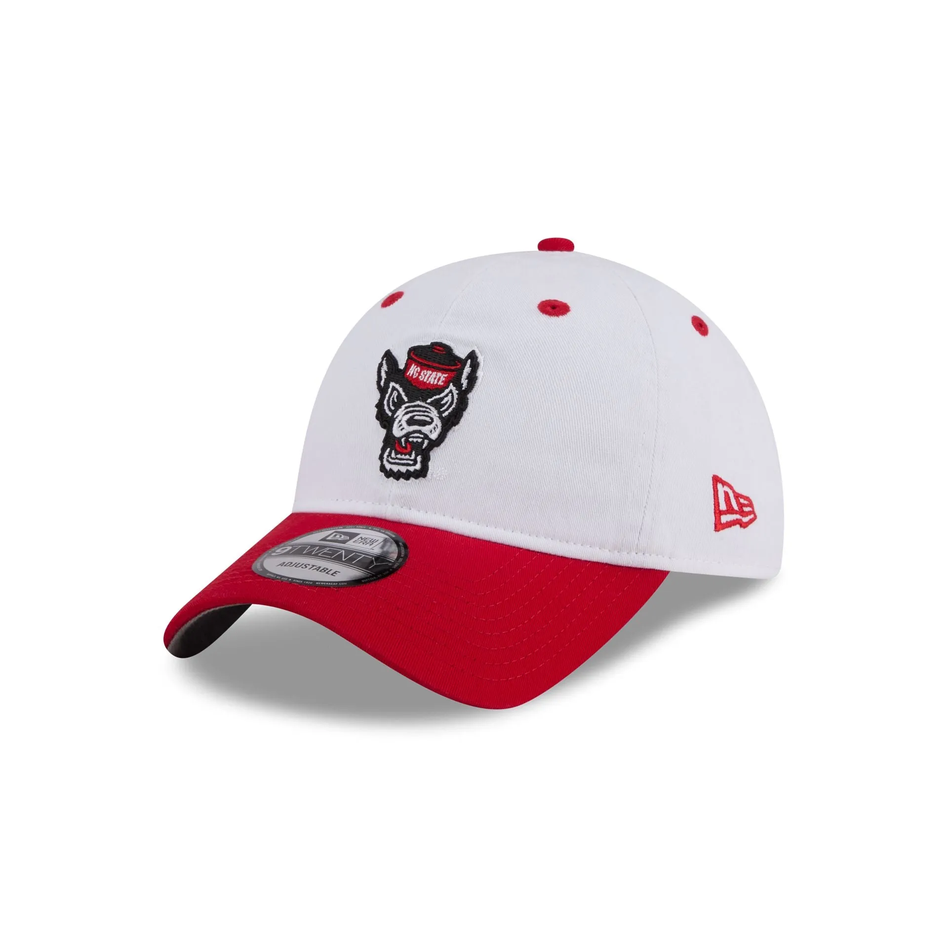 New Era x adidas NC State Wolfpack White 9TWENTY Adjustable Hat sold by New Era