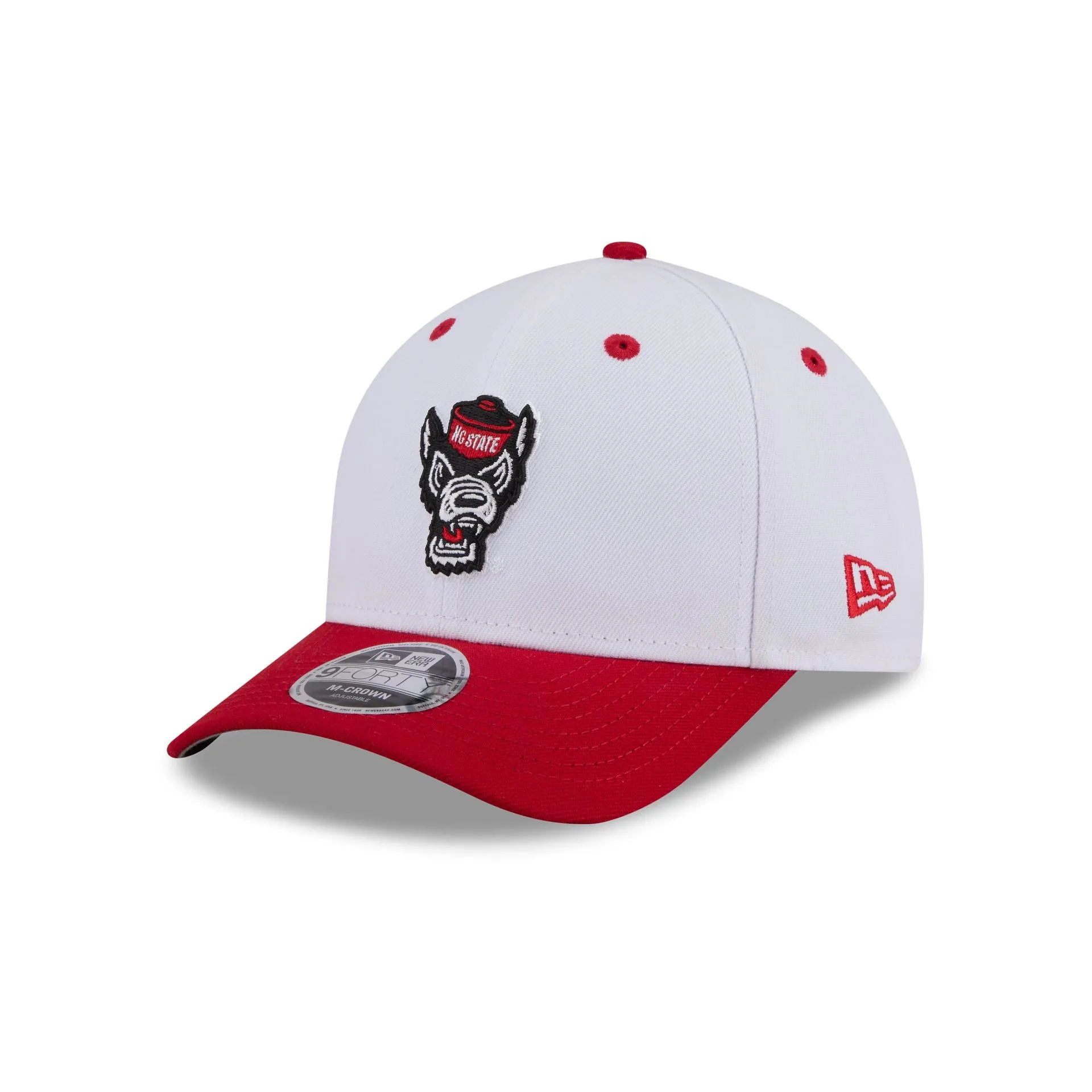 New Era x adidas NC State Wolfpack White 9FORTY M-Crown Snapback Hat sold by New Era