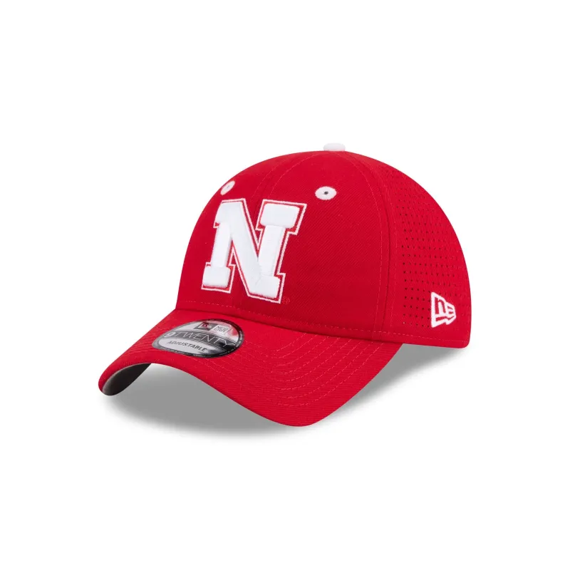 New Era x adidas Nebraska Cornhuskers Scarlet 9TWENTY Adjustable Hat sold by New Era