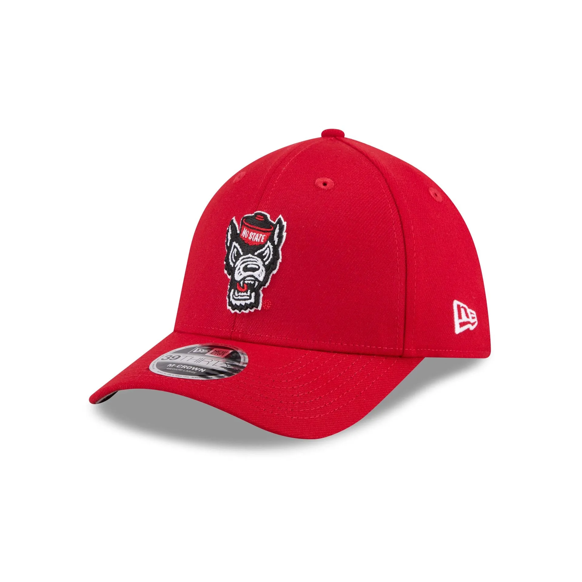 New Era x adidas NC State Wolfpack Scarlet 39THIRTY M-Crown Stretch Fit Hat sold by New Era