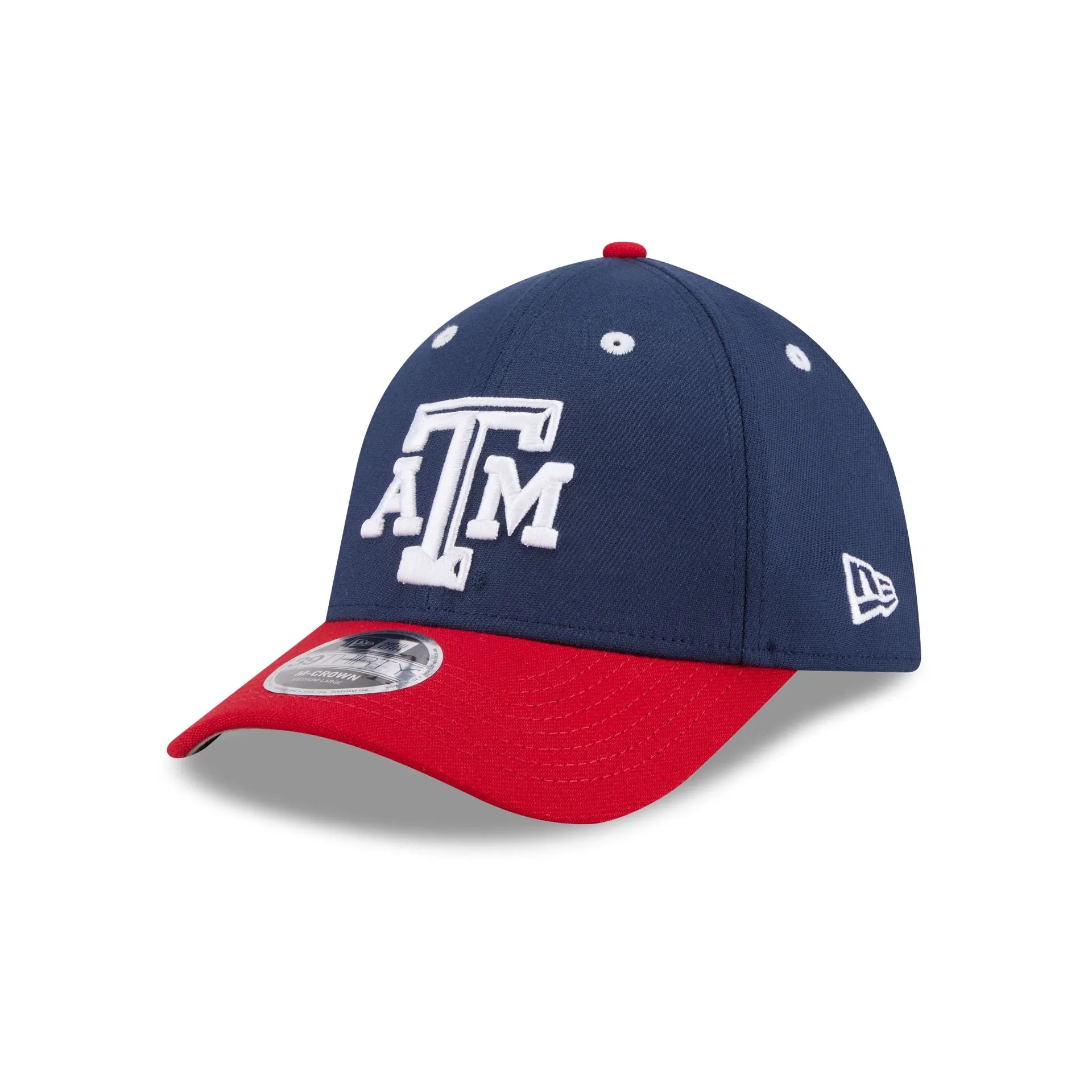 New Era x adidas Texas A&M Aggies Navy 39THIRTY M-Crown Stretch Fit Hat sold by New Era