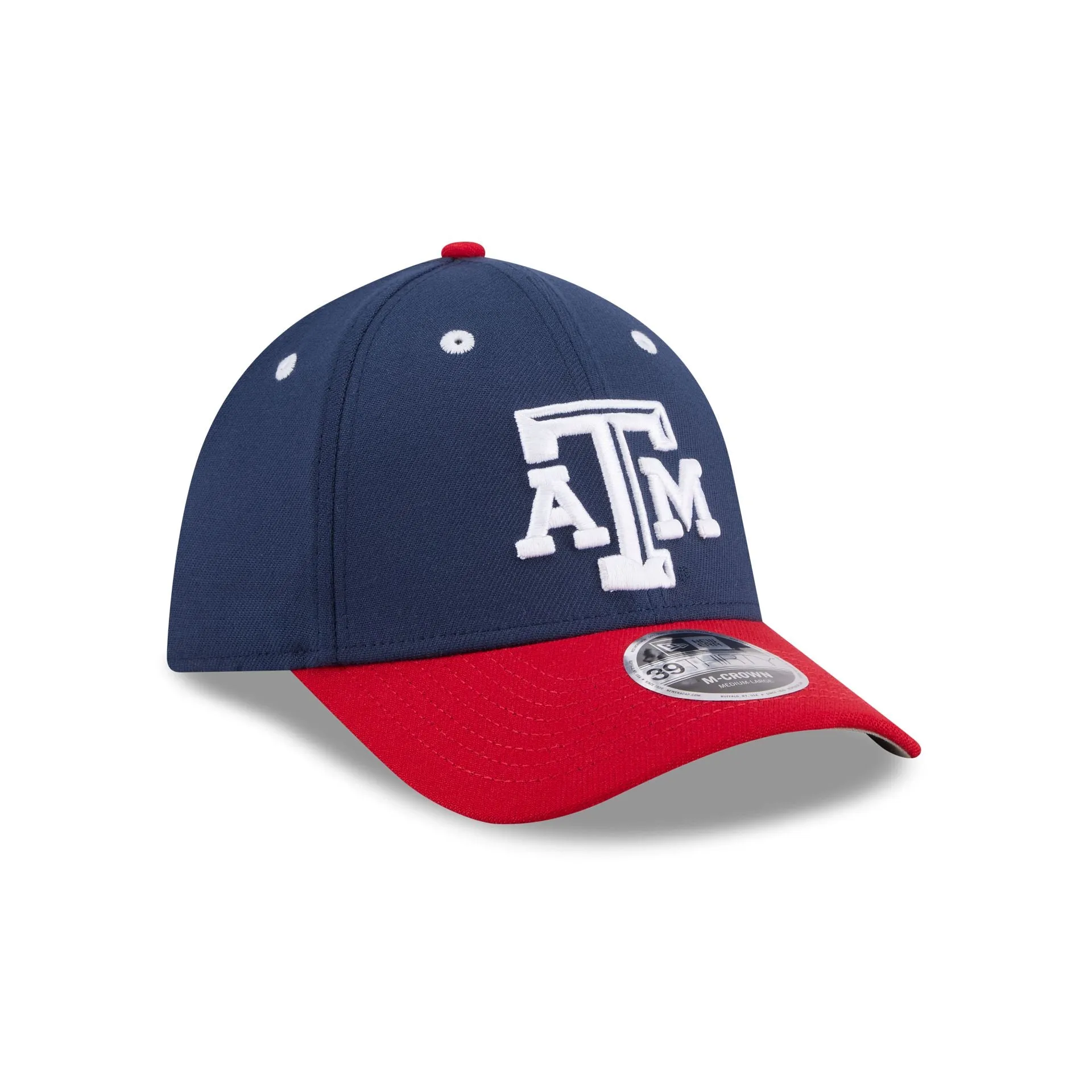 New Era x adidas Texas A&M Aggies Navy 39THIRTY M-Crown Stretch Fit Hat sold by New Era product image thumbnail 3