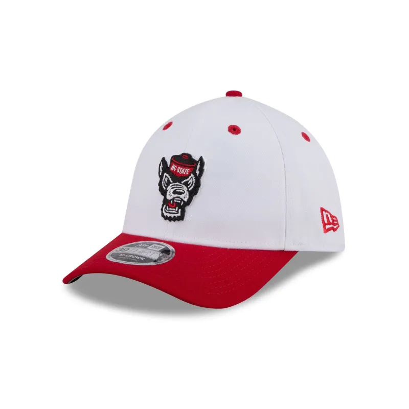 New Era x adidas NC State Wolfpack White 39THIRTY M-Crown Stretch Fit Hat sold by New Era
