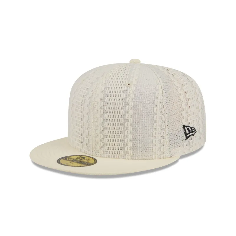 New Era Cap Gold Tier Chrome White Knit 59FIFTY Fitted Hat made by New Era