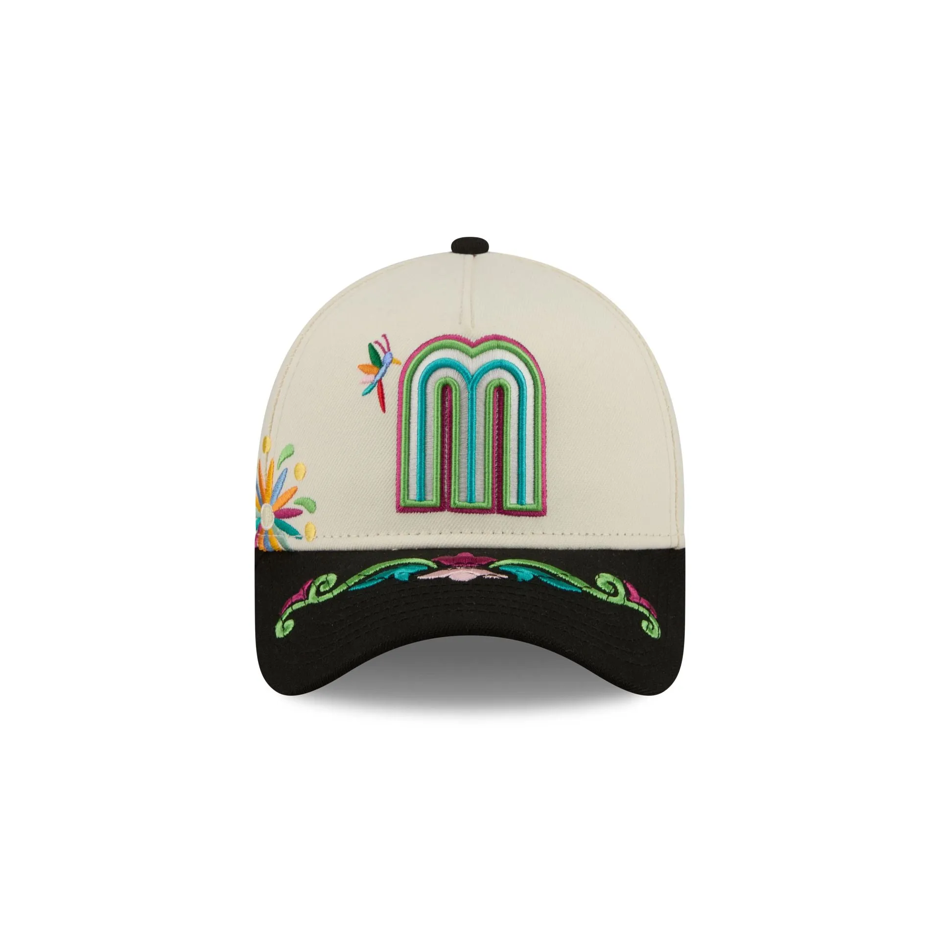 Mexico Latin Embroidery Chrome 9FORTY A-Frame Snapback Hat sold by New Era product image thumbnail 2