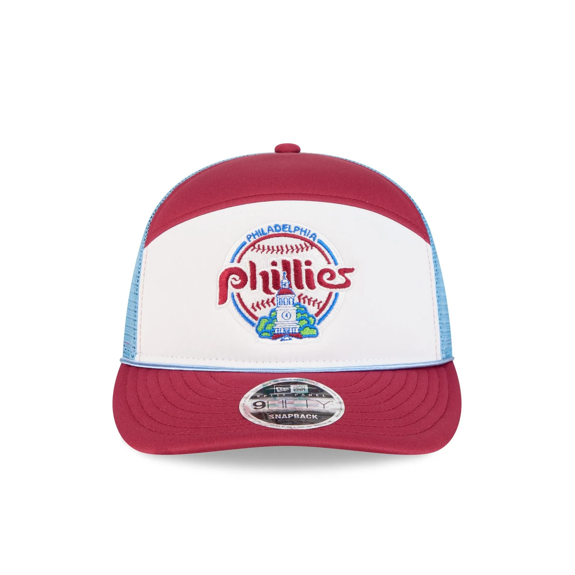 Philadelphia Phillies Blocked Split Panel 9FIFTY Trucker Hat sold by New Era product image thumbnail 2
