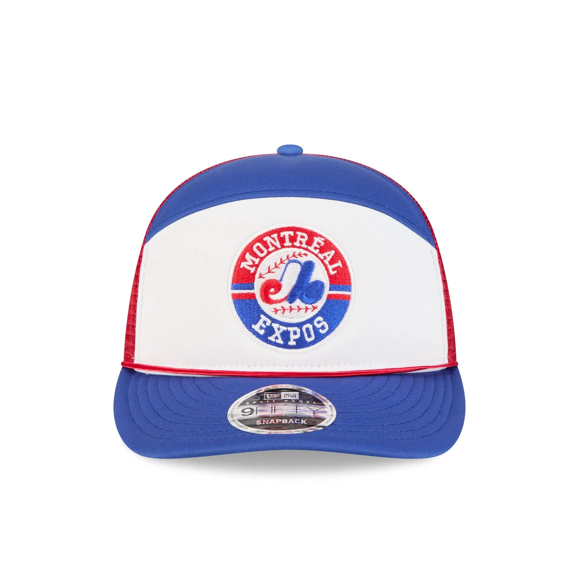 Montreal Expos Blocked Split Panel 9FIFTY Trucker Hat sold by New Era product image thumbnail 2