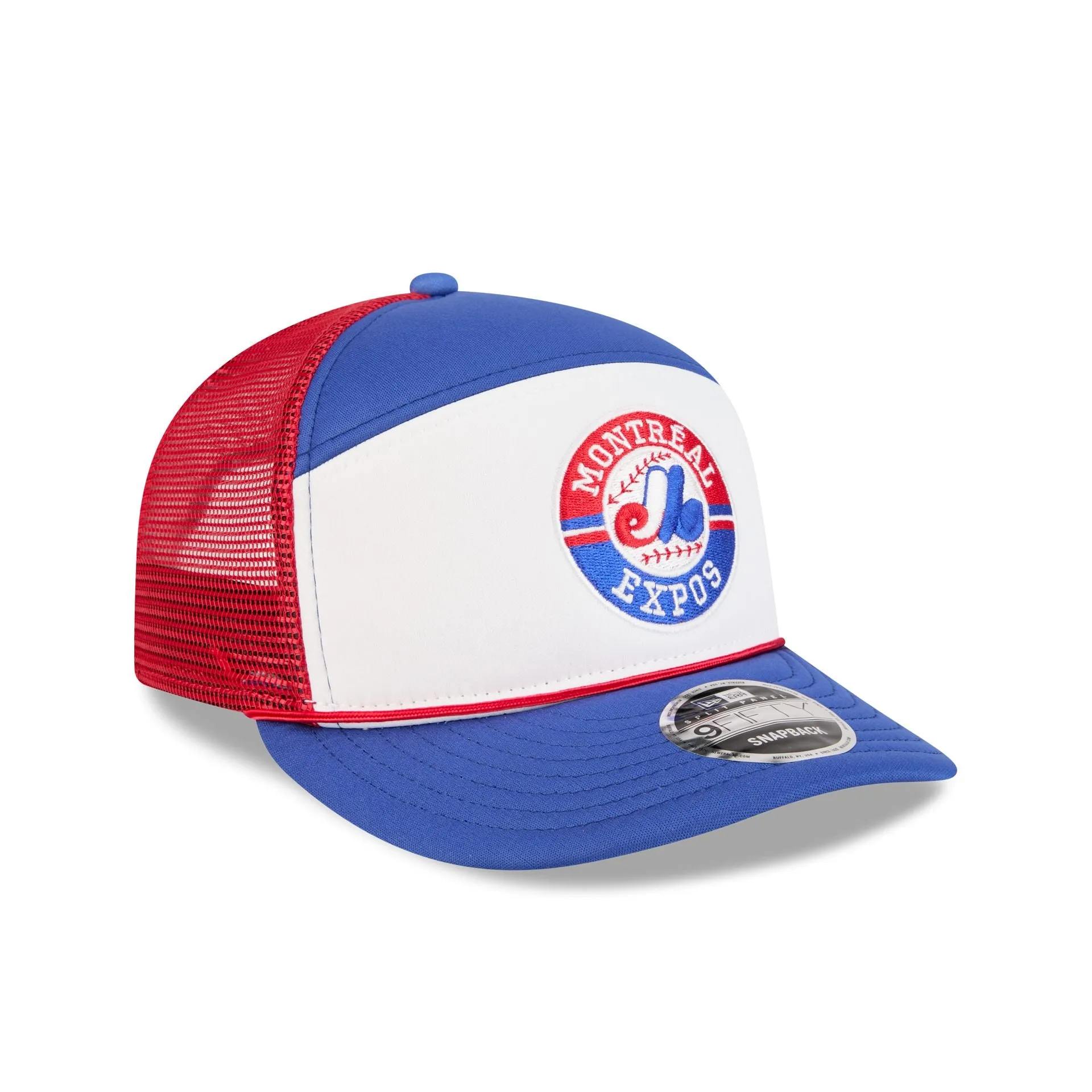 Montreal Expos Blocked Split Panel 9FIFTY Trucker Hat sold by New Era product image thumbnail 3