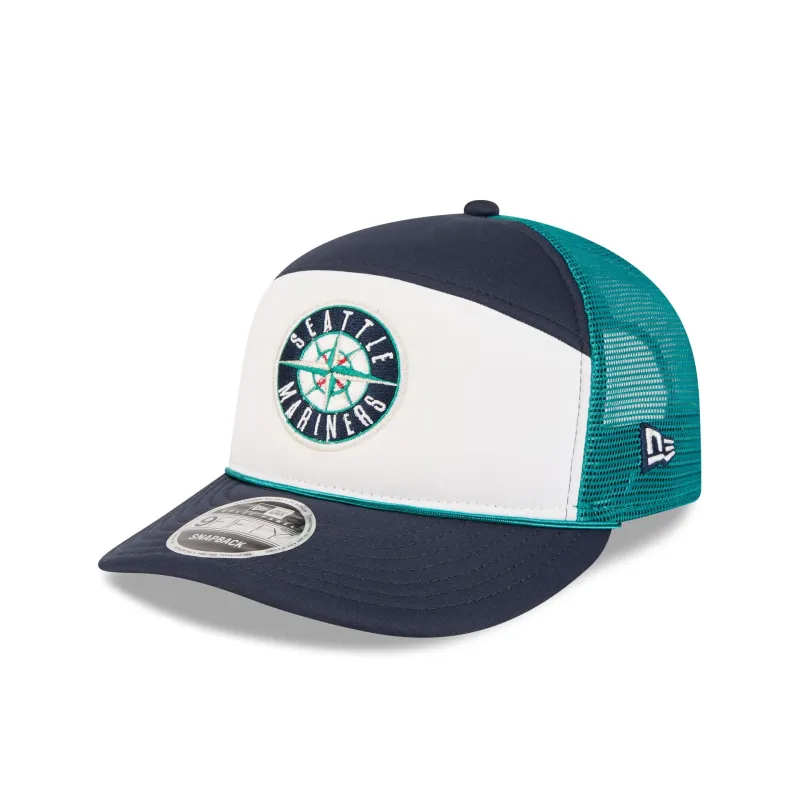 Seattle Mariners Blocked Split Panel 9FIFTY Trucker Hat sold by New Era