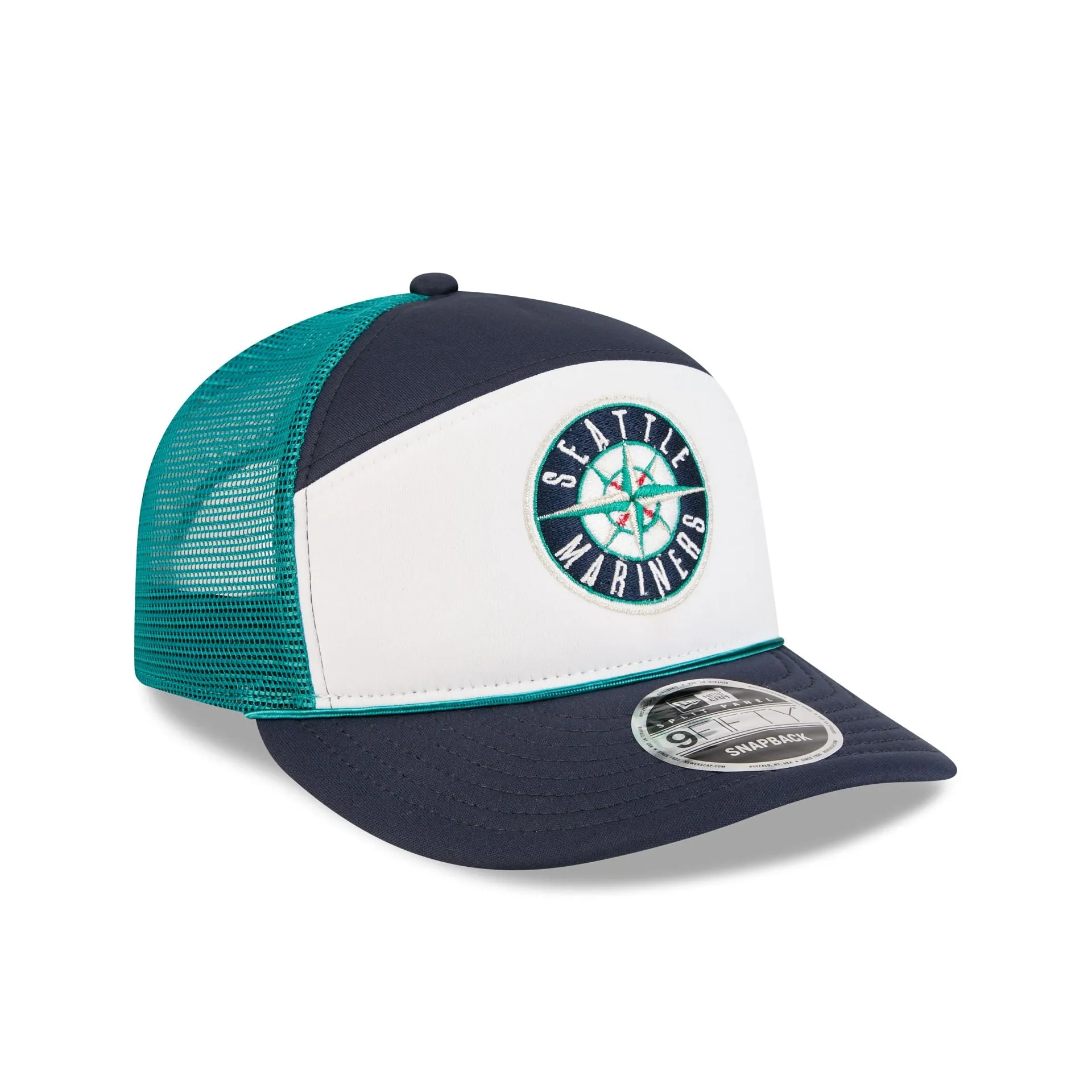 Seattle Mariners Blocked Split Panel 9FIFTY Trucker Hat sold by New Era product image thumbnail 3