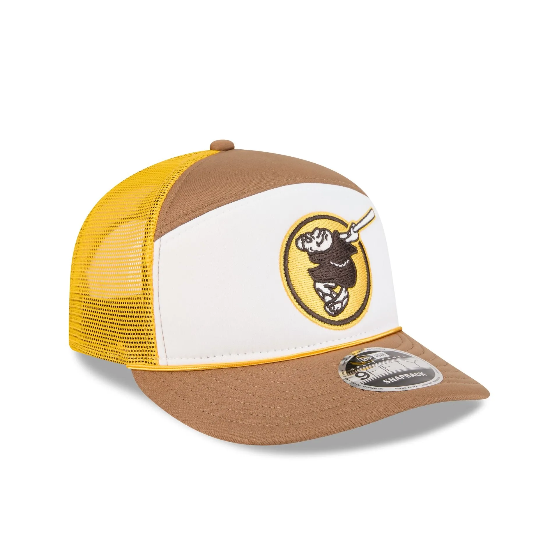 San Diego Padres Blocked Split Panel 9FIFTY Trucker Hat sold by New Era product image thumbnail 3