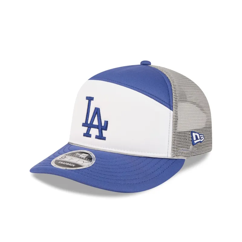 Los Angeles Dodgers Blocked Split Panel 9FIFTY Trucker Hat made by New Era