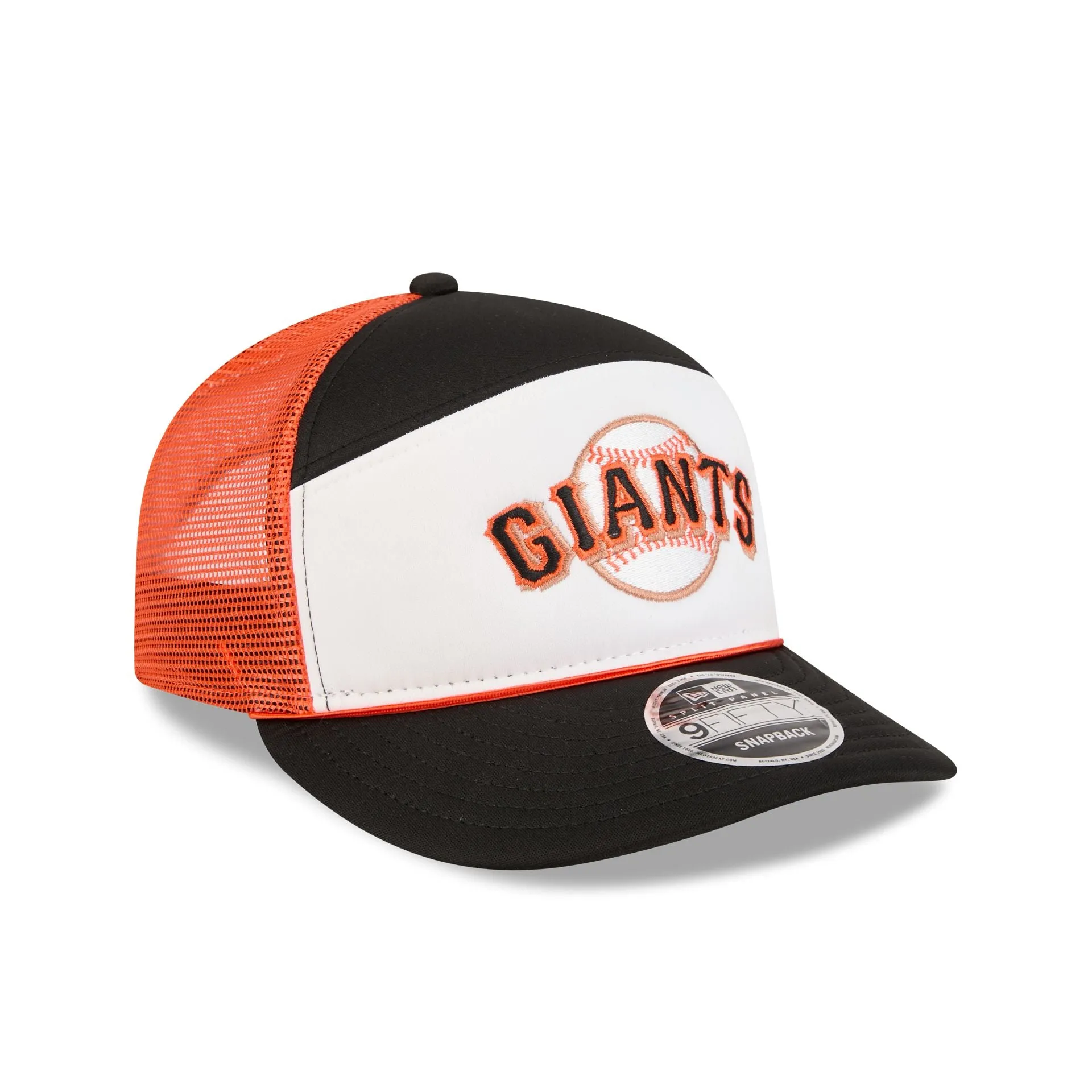 San Francisco Giants Blocked Split Panel 9FIFTY Trucker Hat sold by New Era product image thumbnail 3