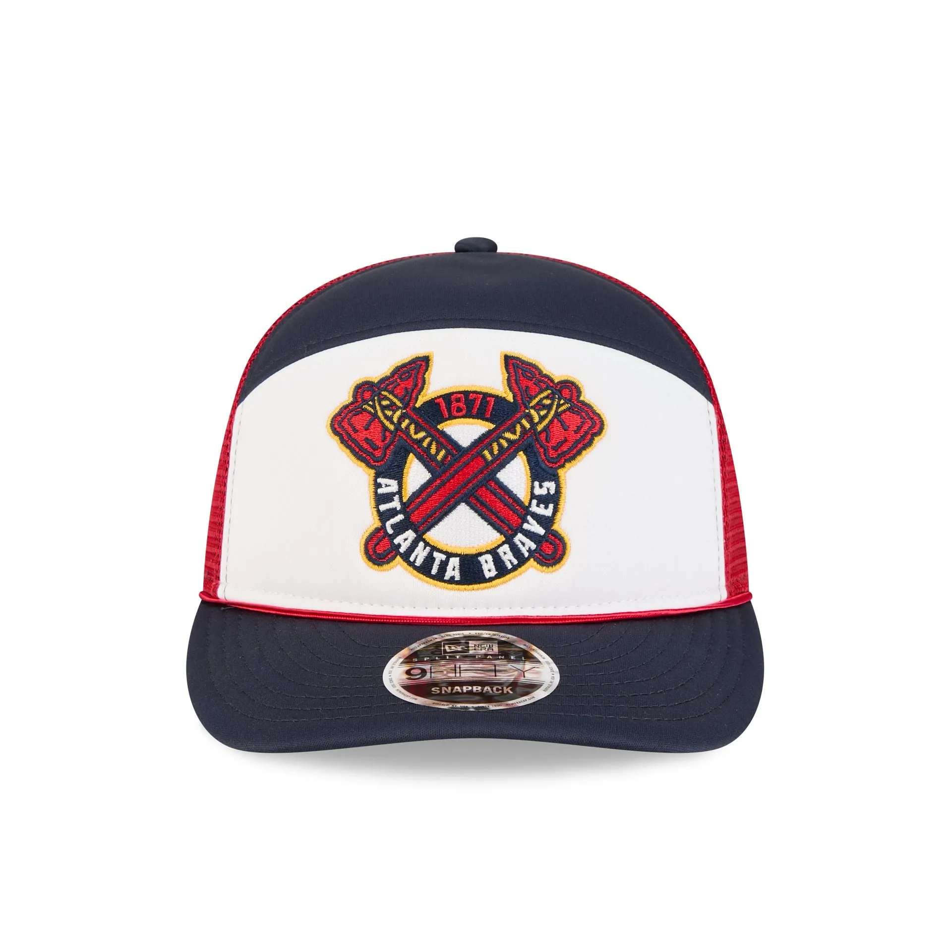 Atlanta Braves Blocked Split Panel 9FIFTY Trucker Hat sold by New Era product image thumbnail 2
