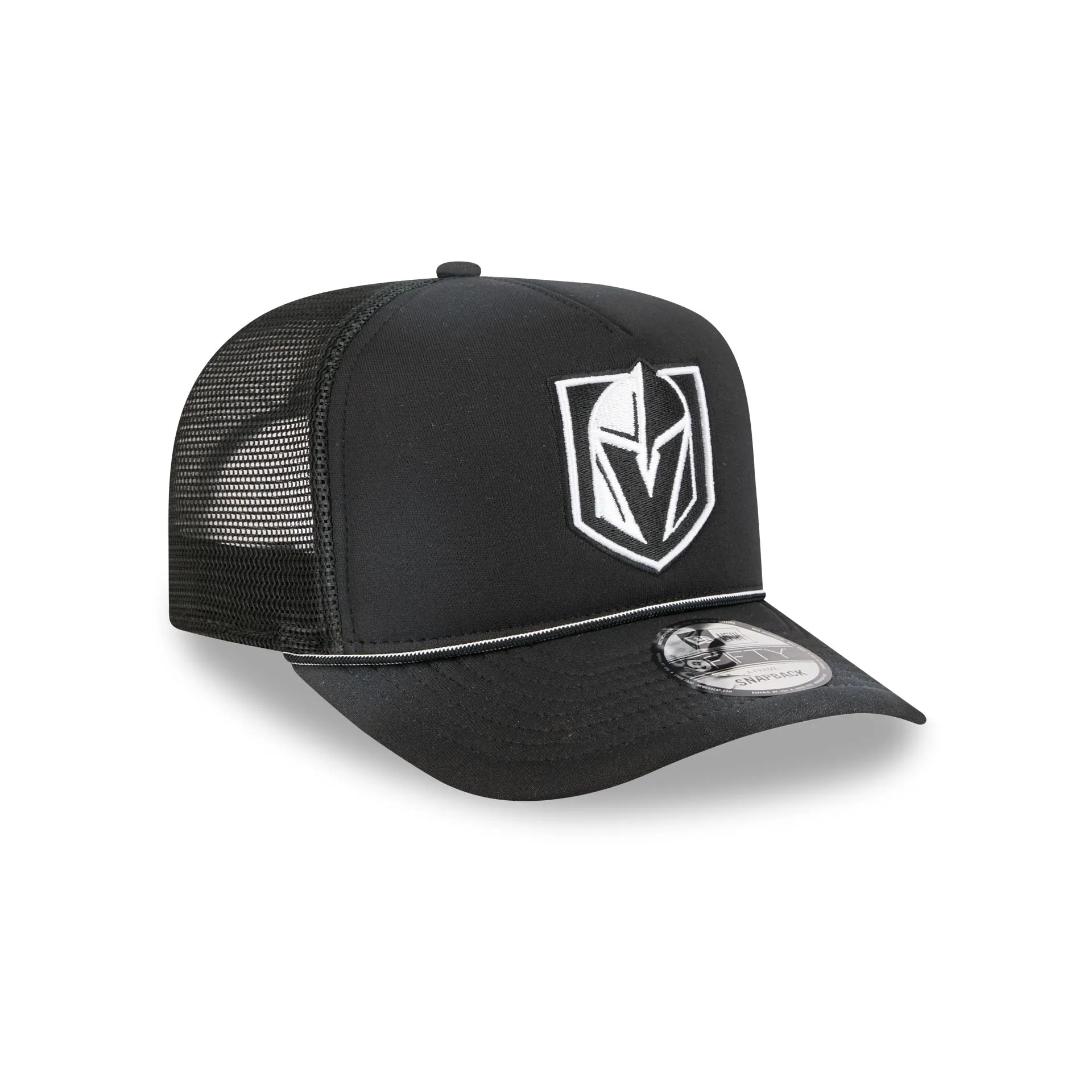 Vegas Golden Knights Washed Black 9FIFTY A-Frame Trucker Hat sold by New Era product image thumbnail 3