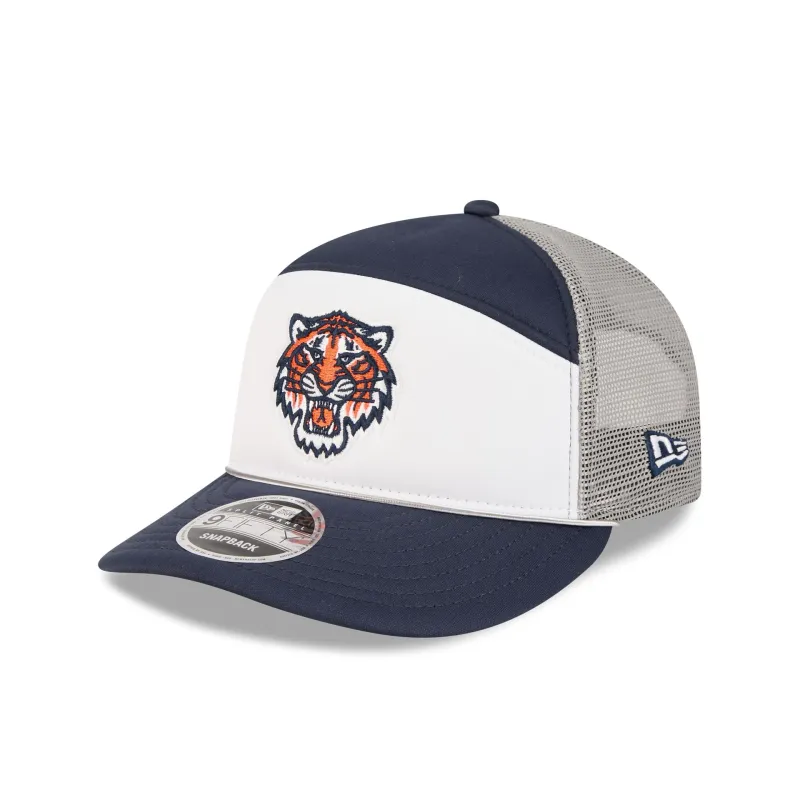 Detroit Tigers Blocked Split Panel 9FIFTY Trucker Hat sold by New Era