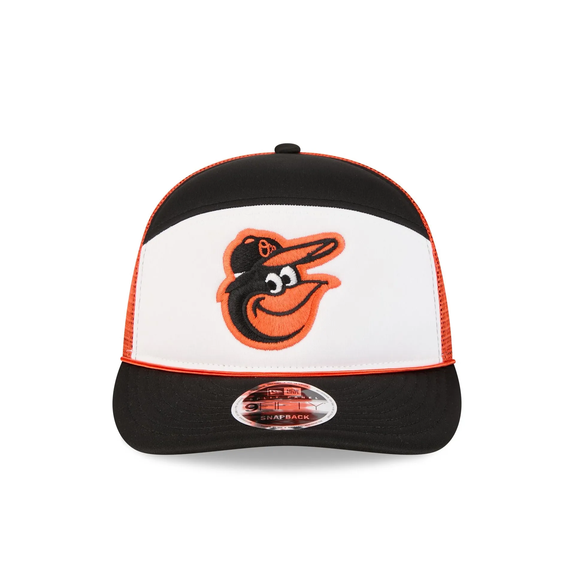 Baltimore Orioles Blocked Split Panel 9FIFTY Trucker Hat sold by New Era product image thumbnail 2