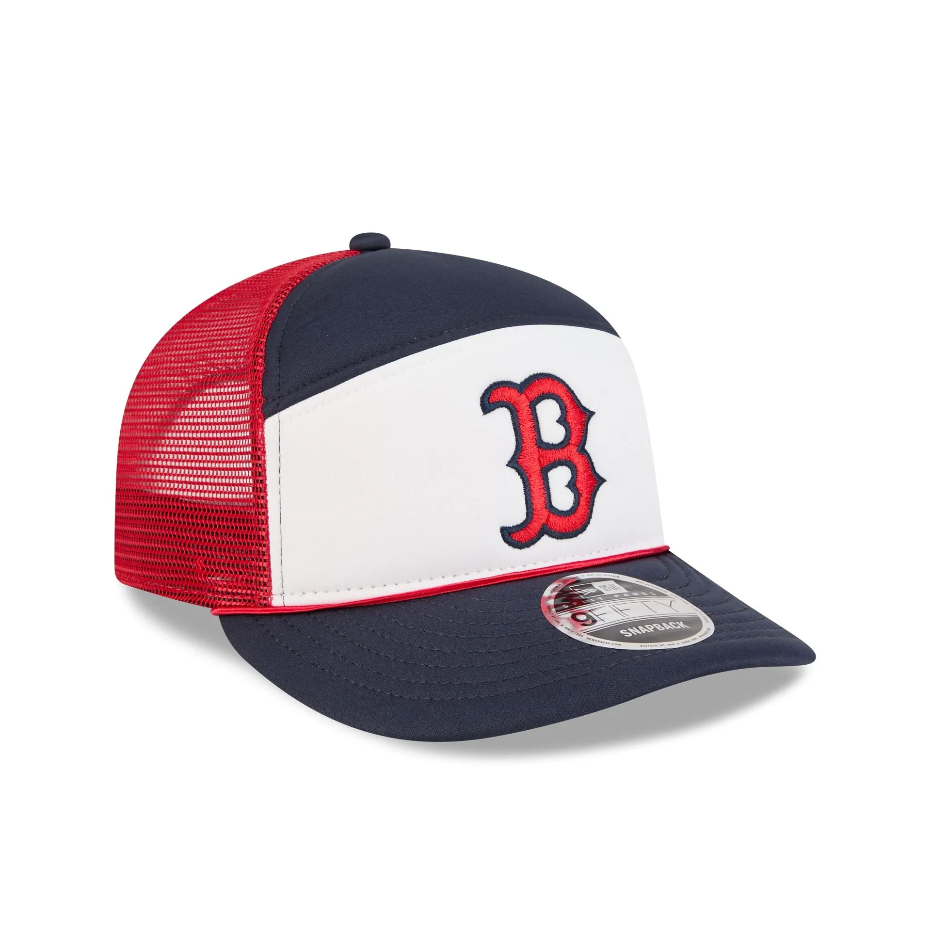 Boston Red Sox Blocked Split Panel 9FIFTY Trucker Hat sold by New Era product image thumbnail 3