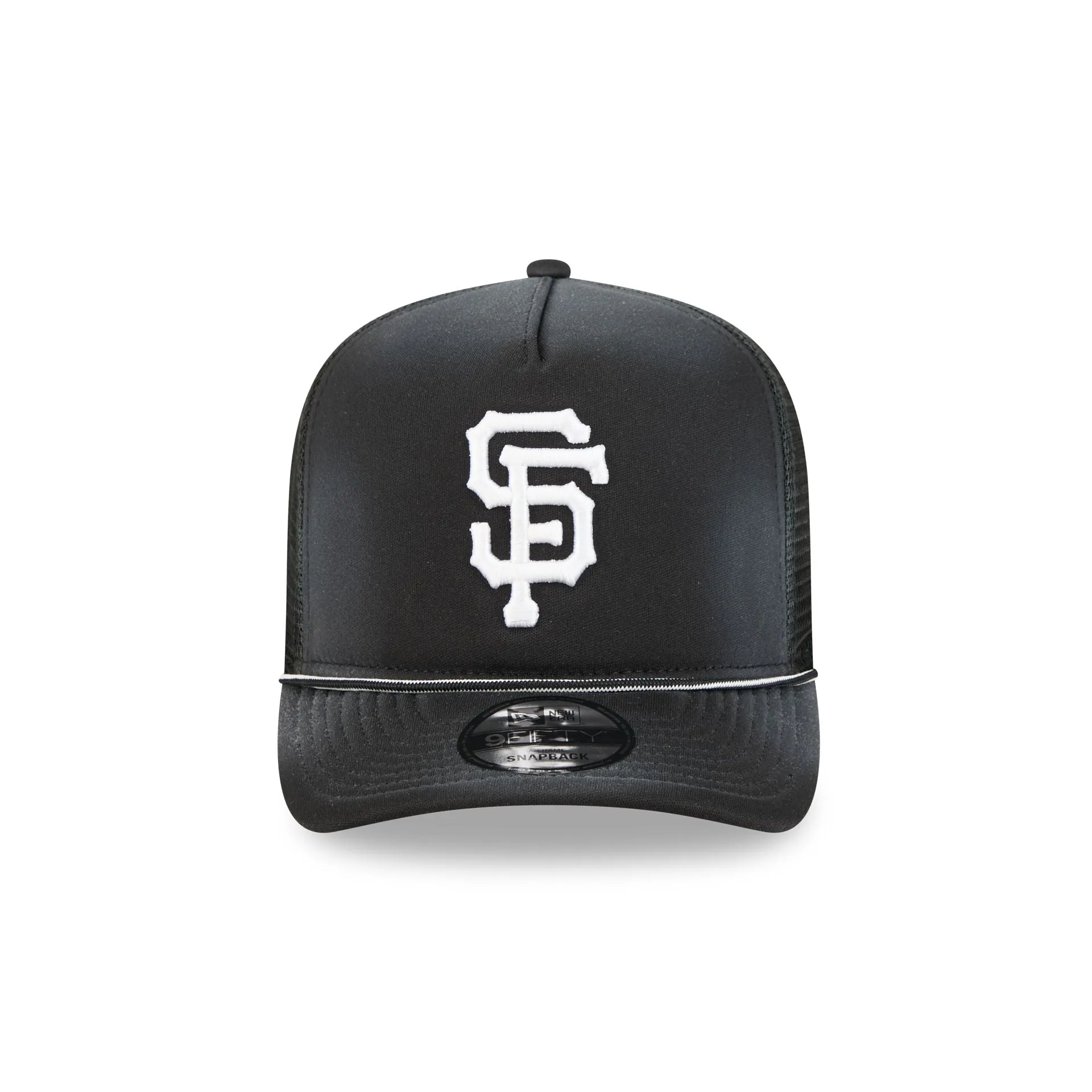 San Francisco Giants Washed Black 9FIFTY A-Frame Trucker Hat sold by New Era product image thumbnail 2