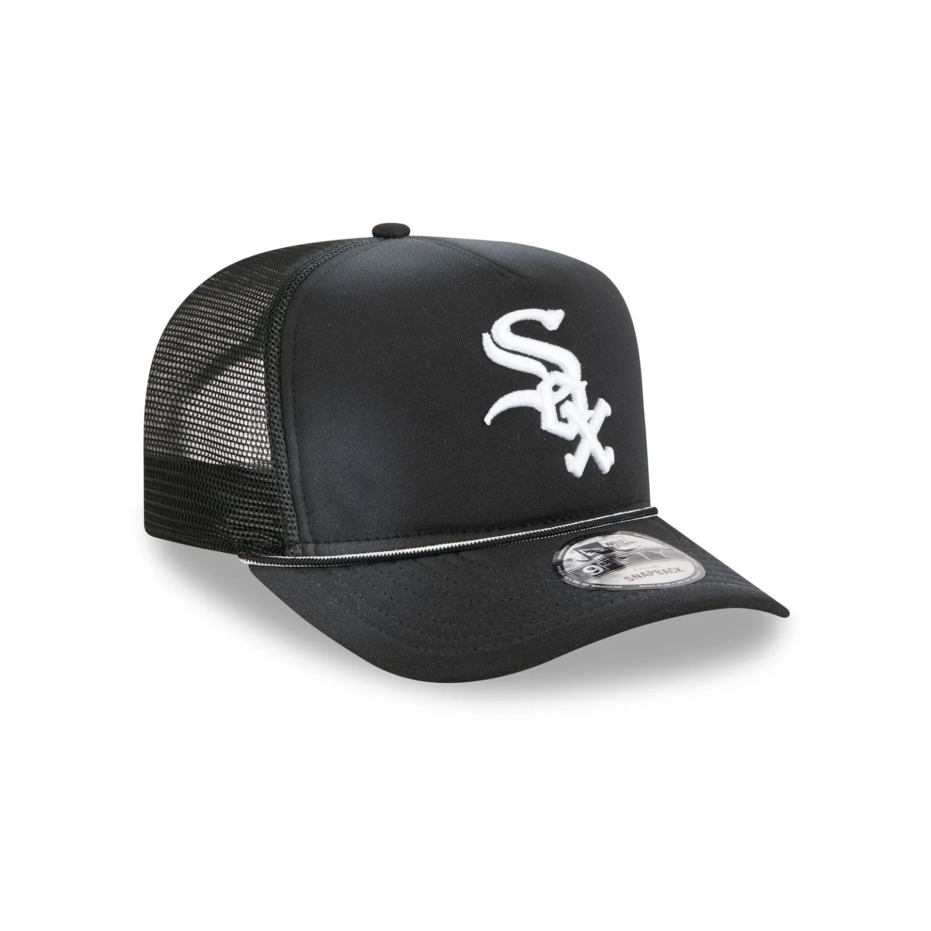 Chicago White Sox Washed Black 9FIFTY A-Frame Trucker Hat sold by New Era product image thumbnail 3