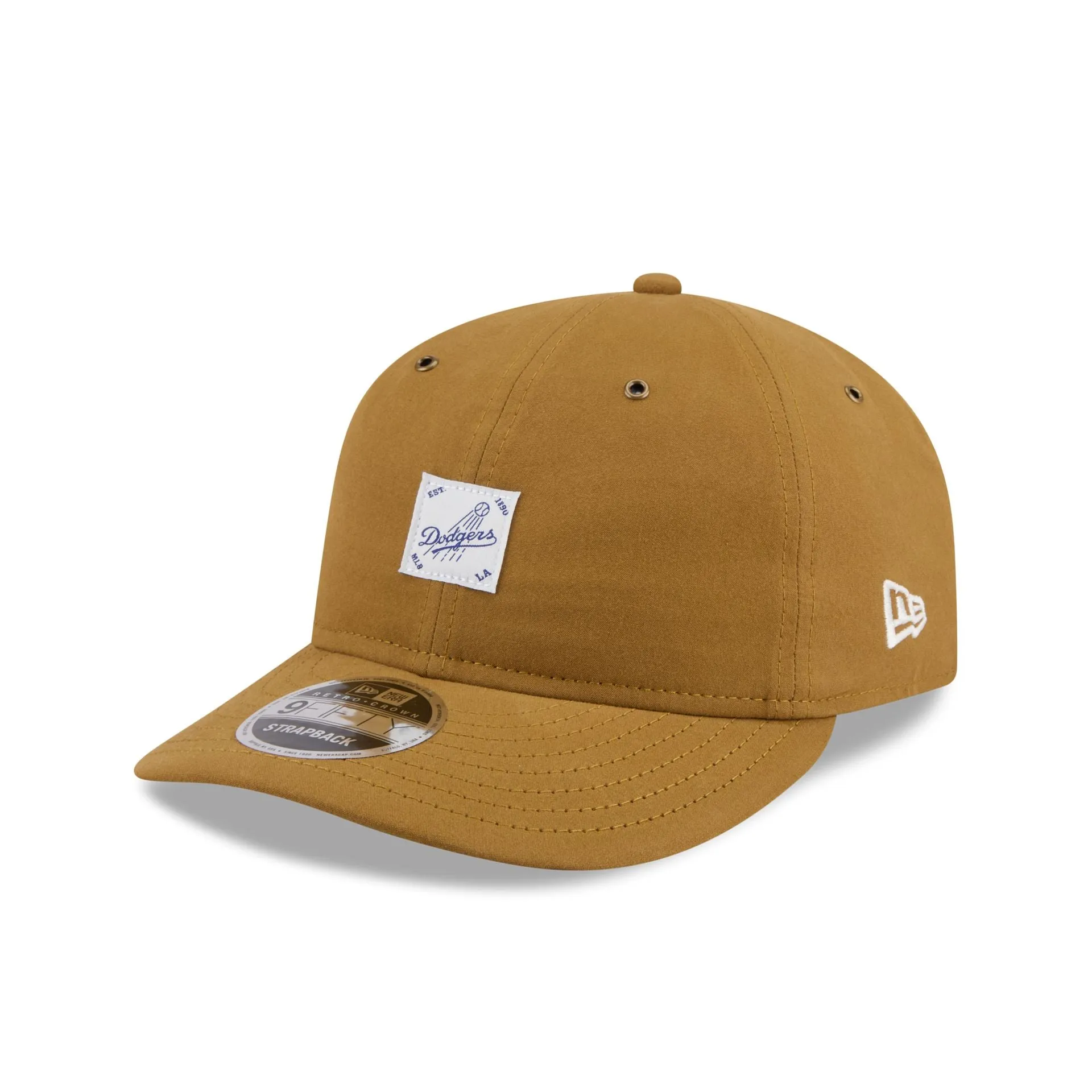Los Angeles Dodgers Brushed Brown Nylon Retro Crown 9FIFTY Adjustable Hat sold by New Era