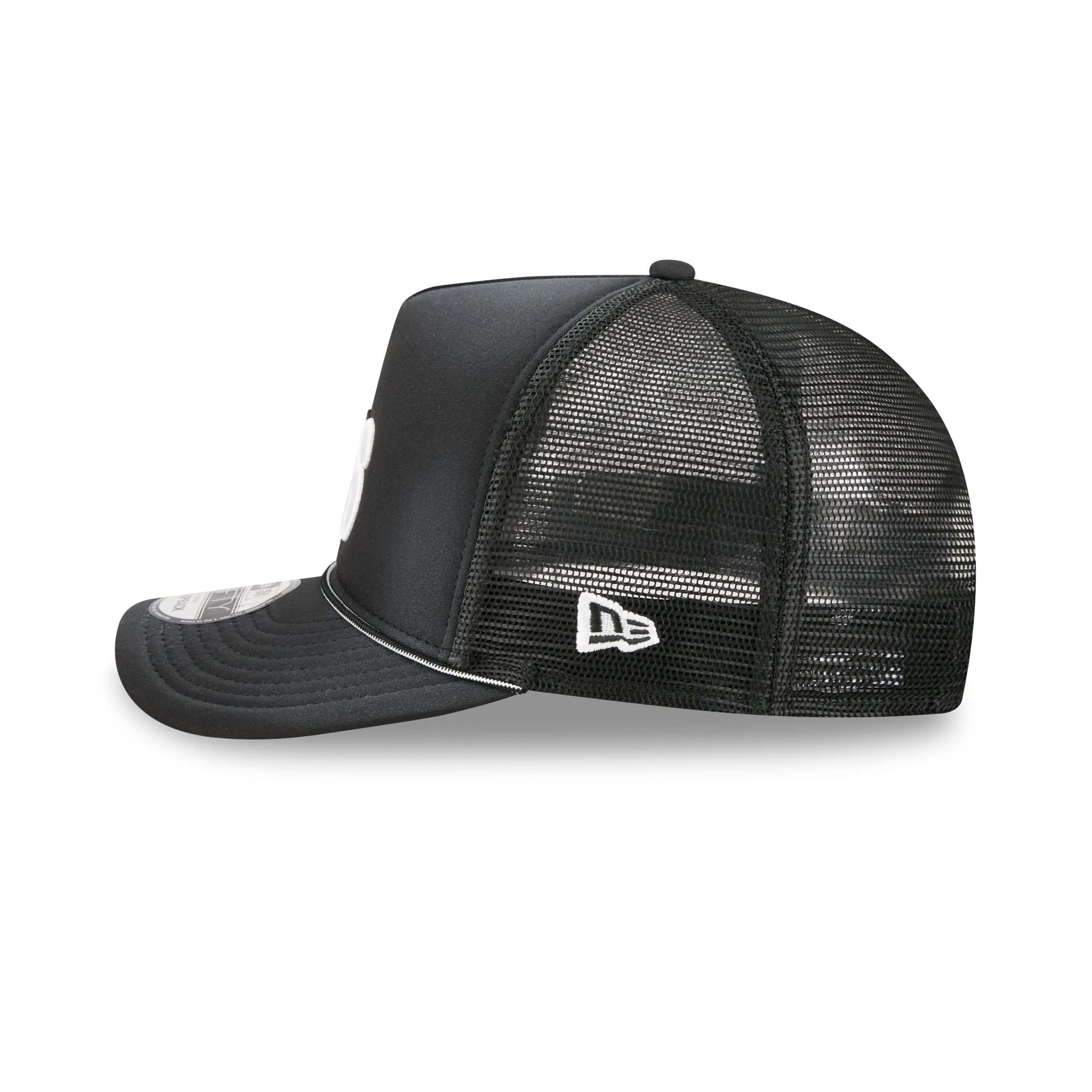 Philadelphia 76ers Washed Black 9FIFTY A-Frame Trucker Hat sold by New Era product image thumbnail 4