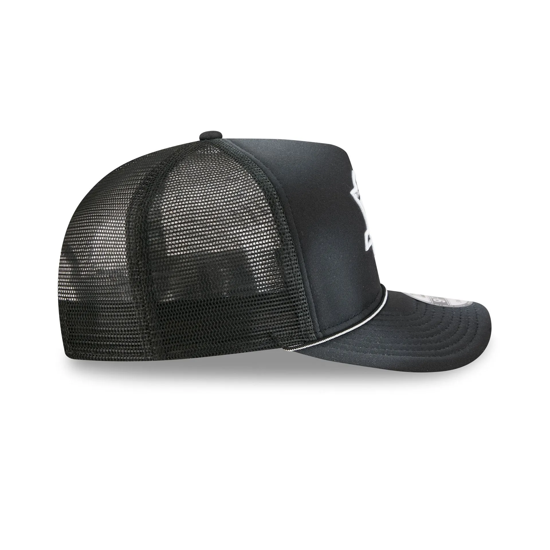 Pittsburgh Penguins Washed Black 9FIFTY A-Frame Trucker Hat sold by New Era product image thumbnail 5