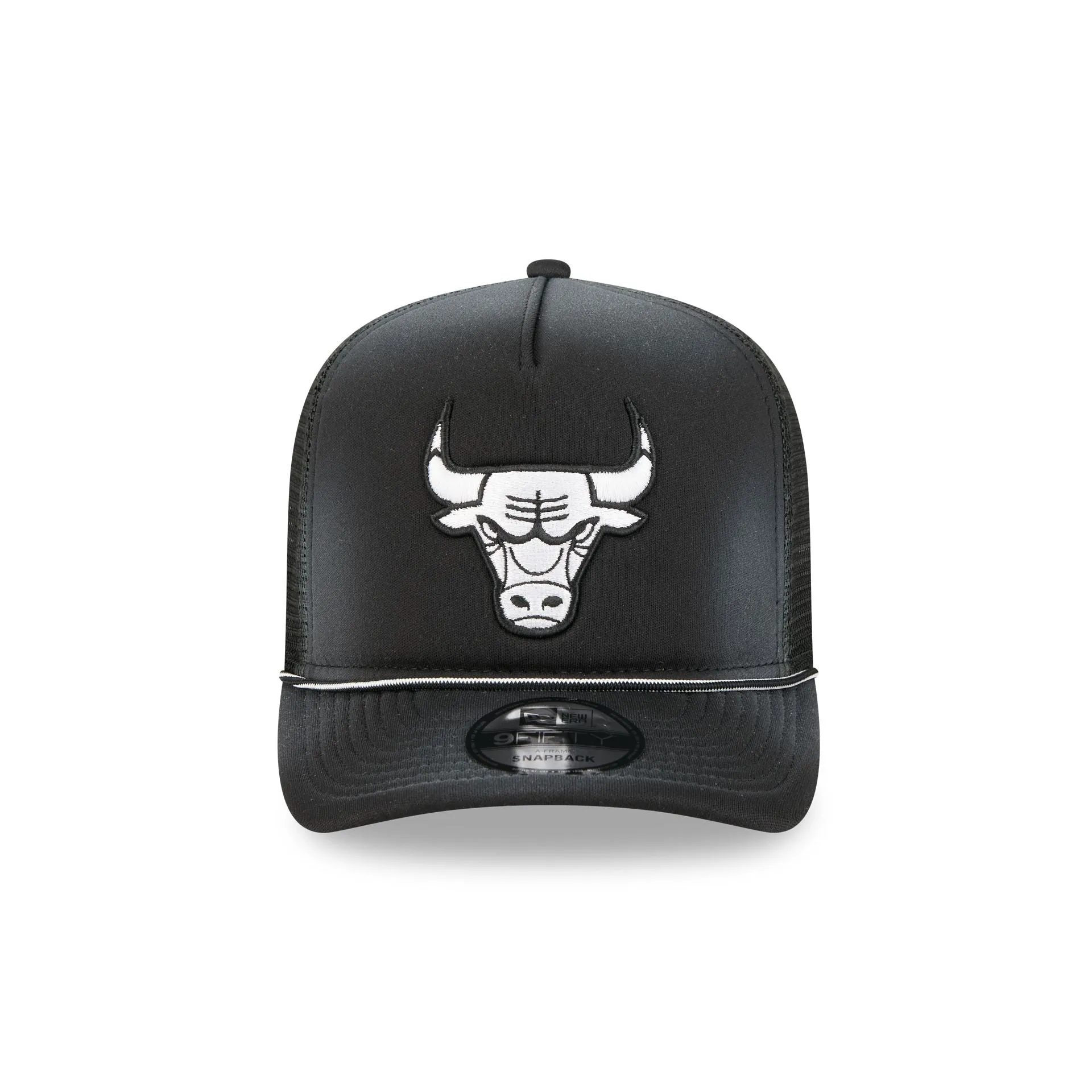 Chicago Bulls Washed Black 9FIFTY A-Frame Trucker Hat sold by New Era product image thumbnail 2