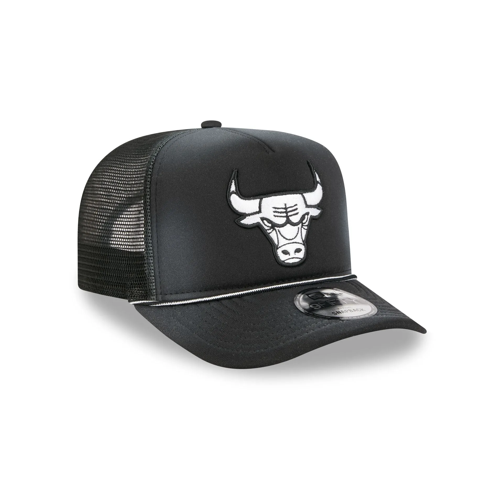 Chicago Bulls Washed Black 9FIFTY A-Frame Trucker Hat sold by New Era product image thumbnail 3