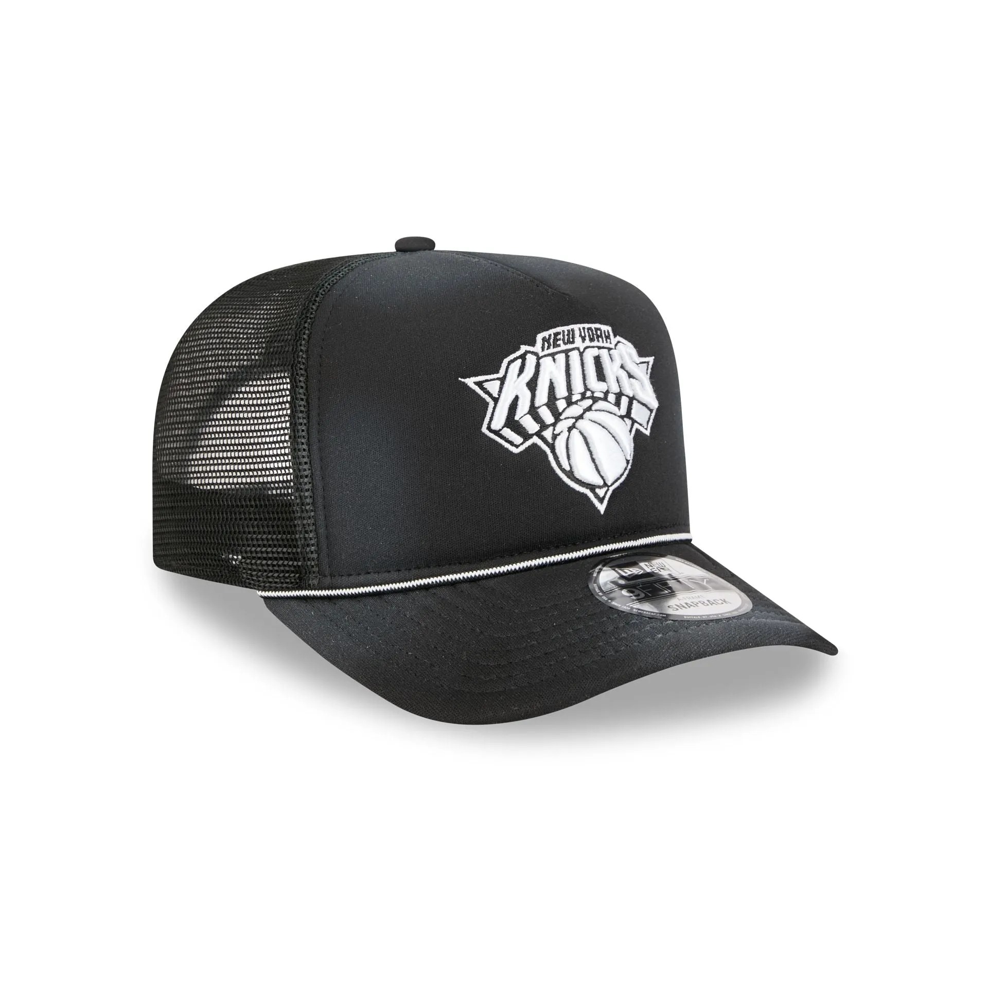 New York Knicks Washed Black 9FIFTY A-Frame Trucker Hat sold by New Era product image thumbnail 3