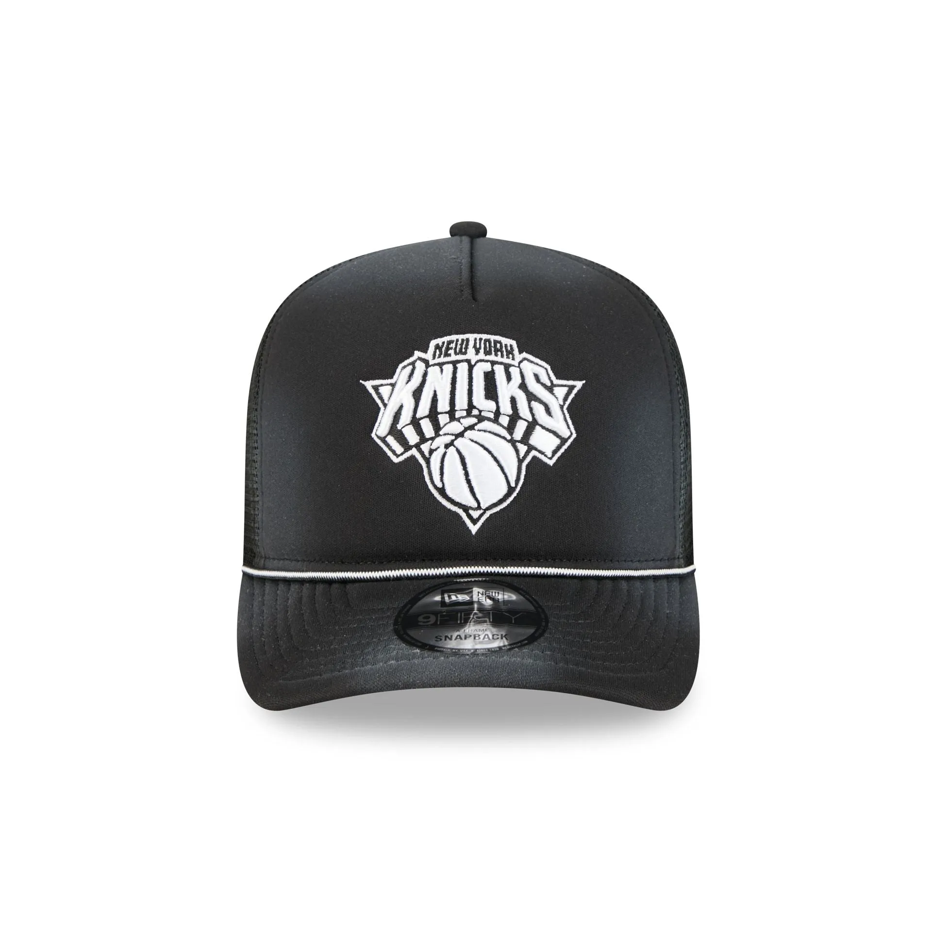 New York Knicks Washed Black 9FIFTY A-Frame Trucker Hat sold by New Era product image thumbnail 2
