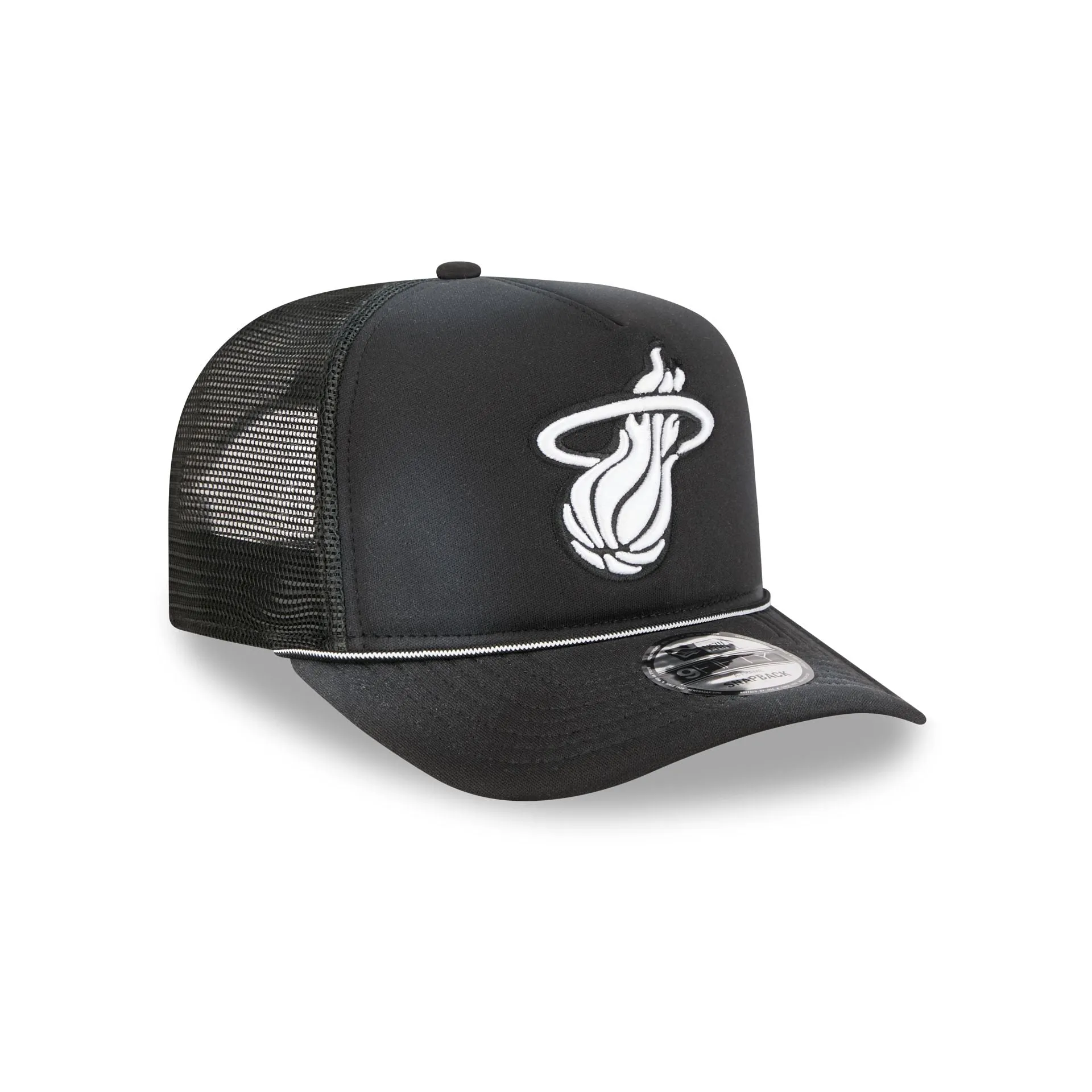 Miami Heat Washed Black 9FIFTY A-Frame Trucker Hat sold by New Era product image thumbnail 3