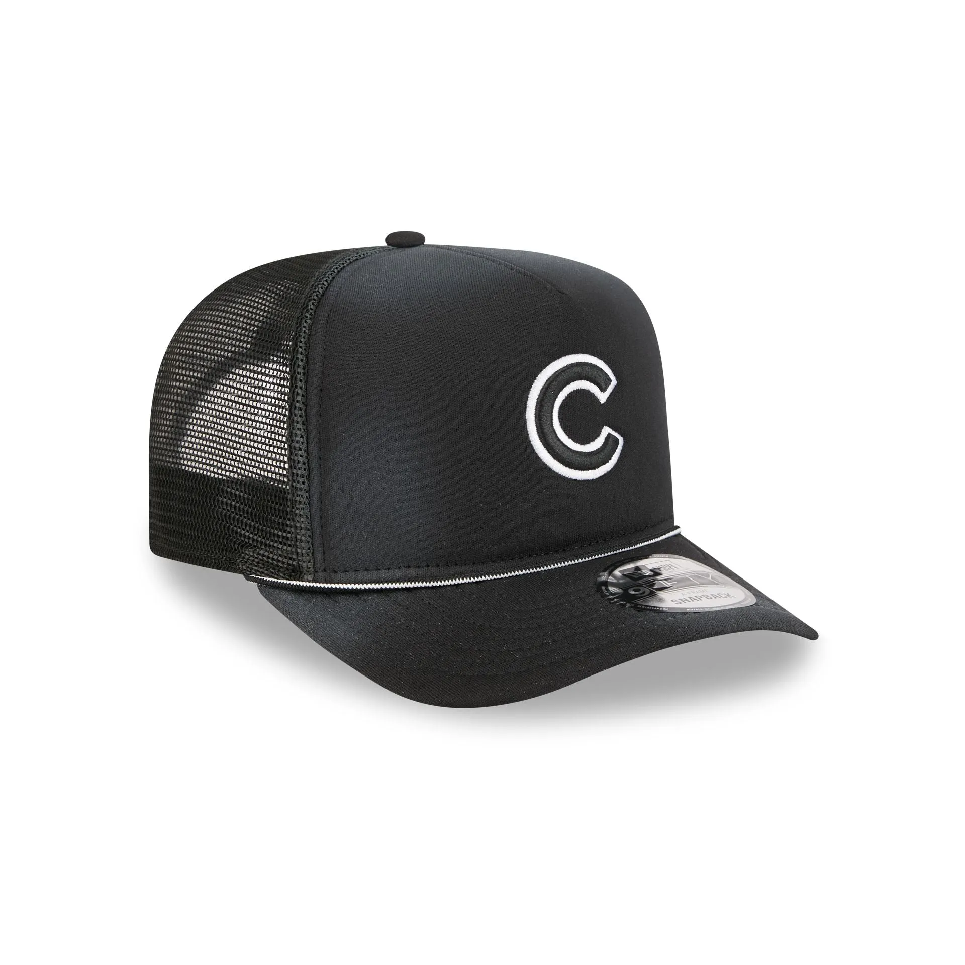 Chicago Cubs Washed Black 9FIFTY A-Frame Trucker Hat sold by New Era product image thumbnail 3
