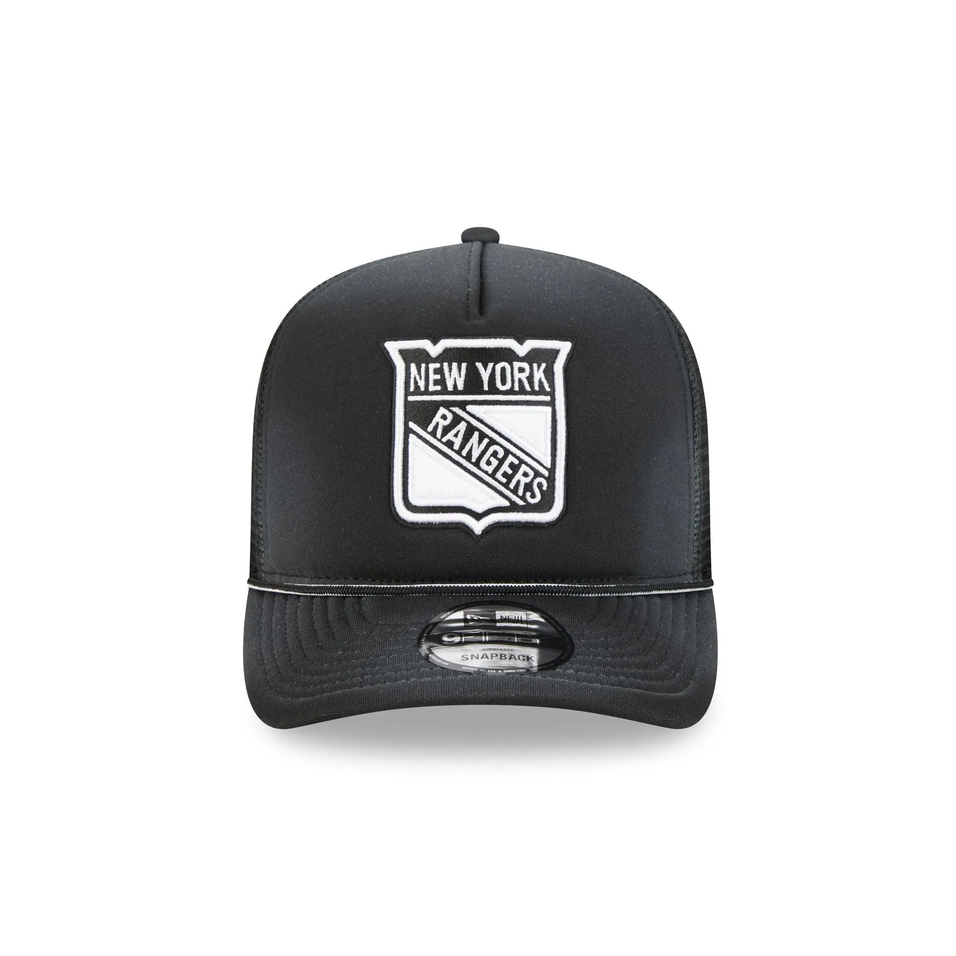 New York Rangers Washed Black 9FIFTY A-Frame Trucker Hat sold by New Era product image thumbnail 2
