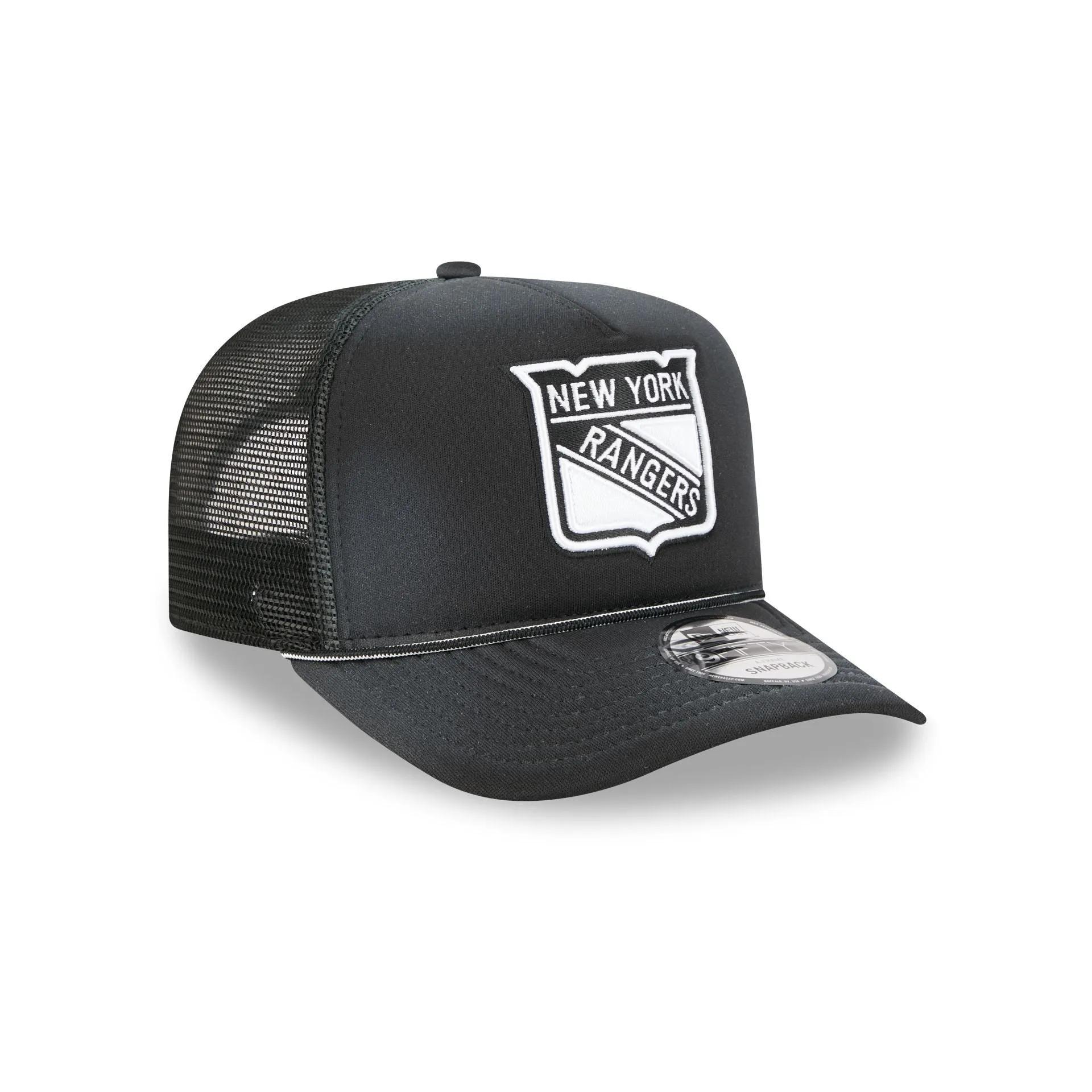 New York Rangers Washed Black 9FIFTY A-Frame Trucker Hat sold by New Era product image thumbnail 3