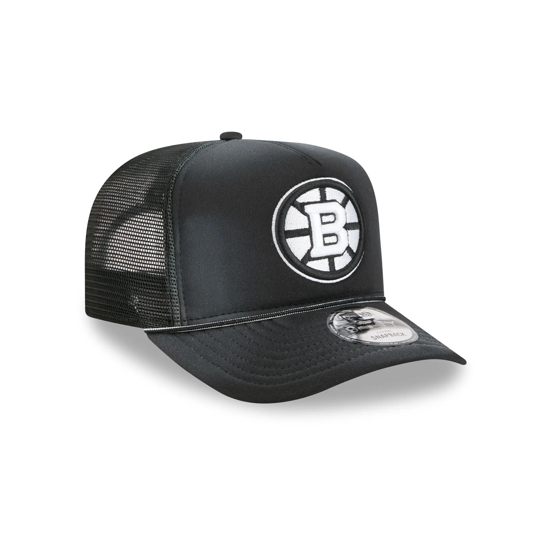 Boston Bruins Washed Black 9FIFTY A-Frame Trucker Hat sold by New Era product image thumbnail 3