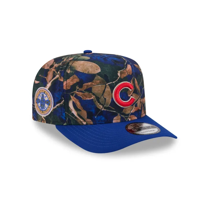 Chicago Cubs Leaves 9FIFTY A-Frame Snapback Hat made by New Era