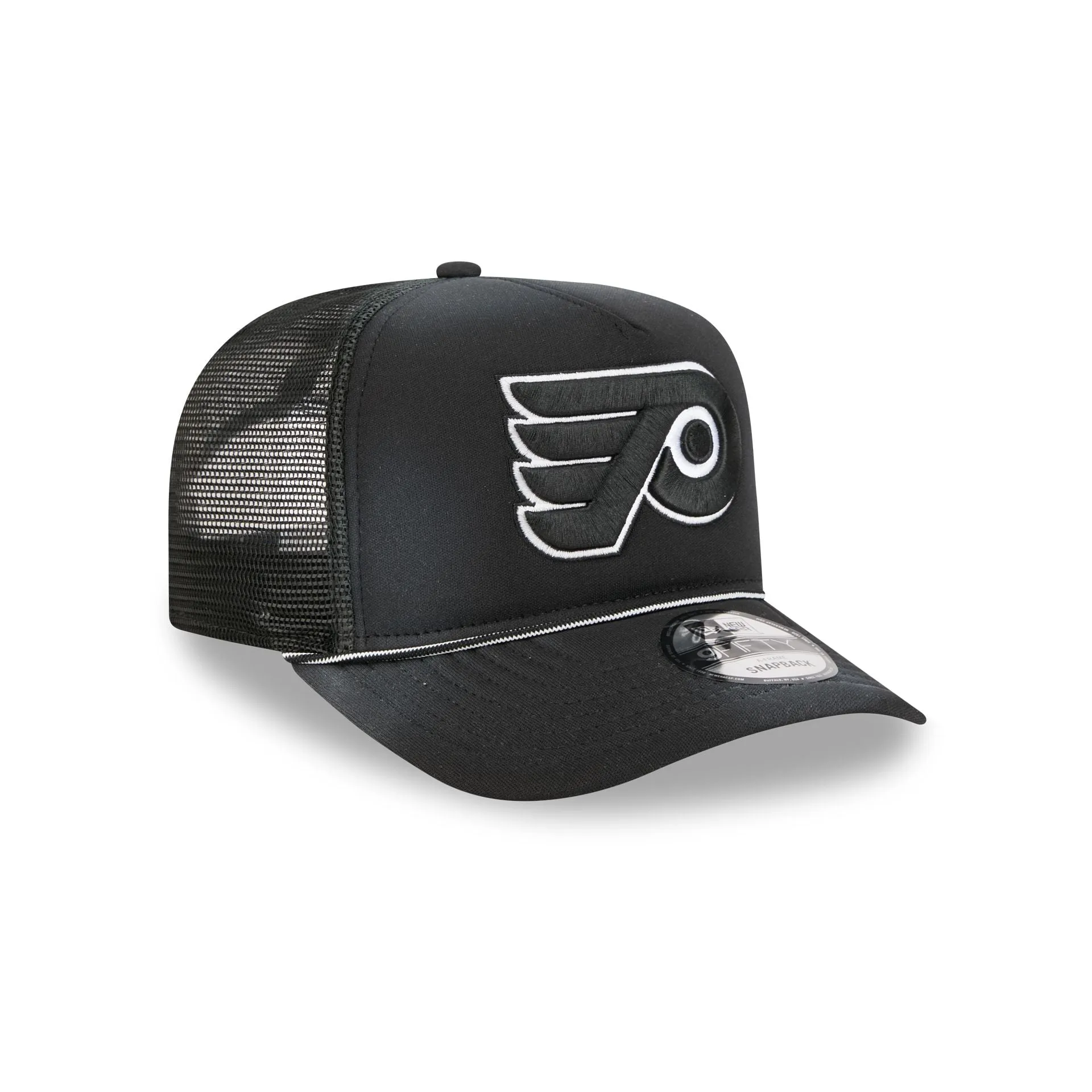 Philadelphia Flyers Washed Black 9FIFTY A-Frame Trucker Hat sold by New Era product image thumbnail 3
