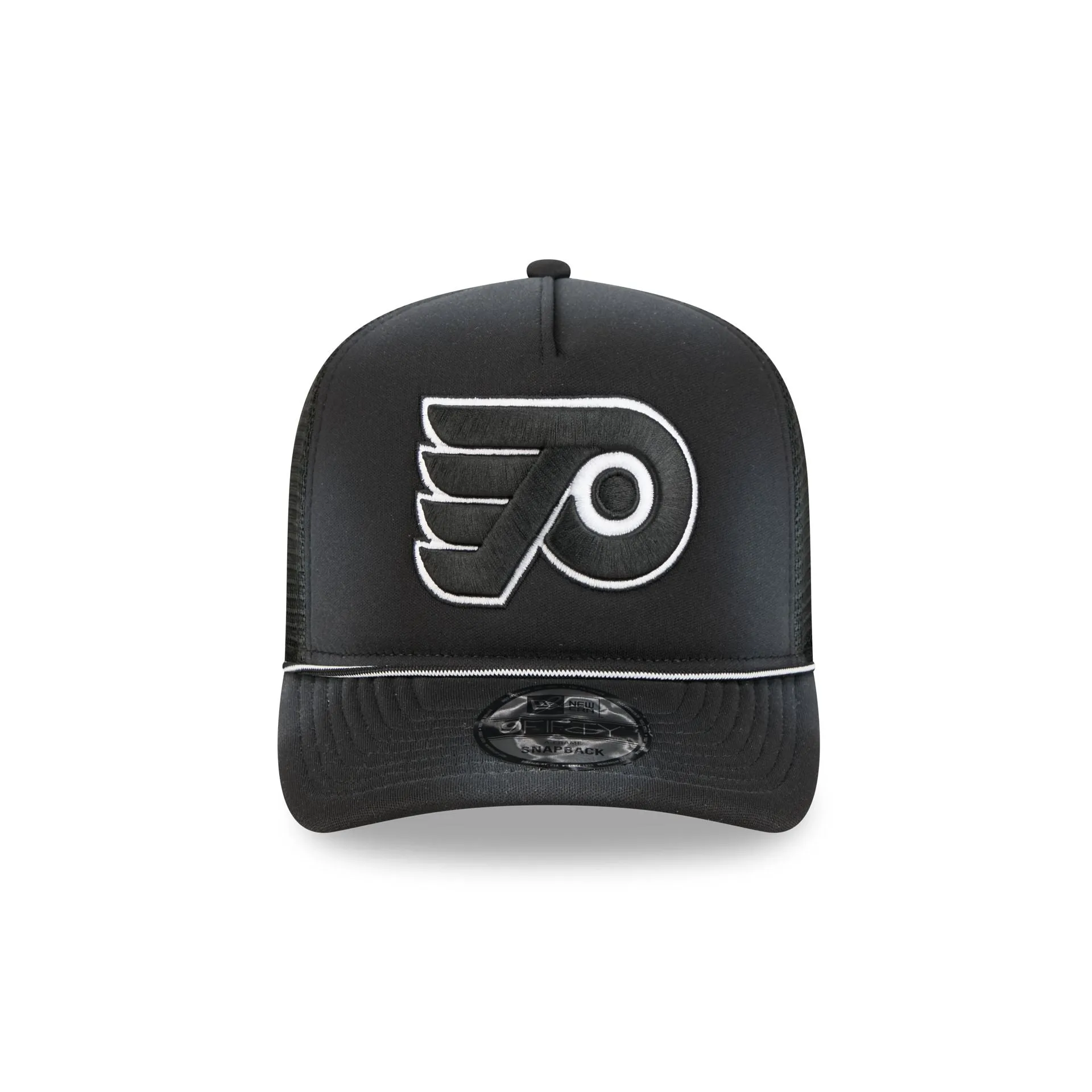 Philadelphia Flyers Washed Black 9FIFTY A-Frame Trucker Hat sold by New Era product image thumbnail 2