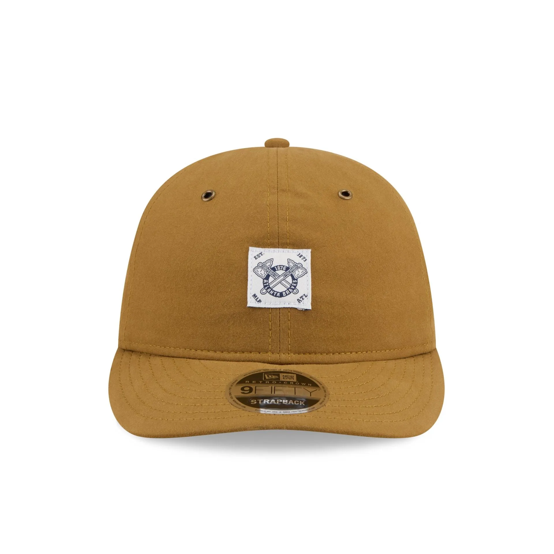 Atlanta Braves Brushed Brown Nylon Retro Crown 9FIFTY Adjustable Hat sold by New Era product image thumbnail 2