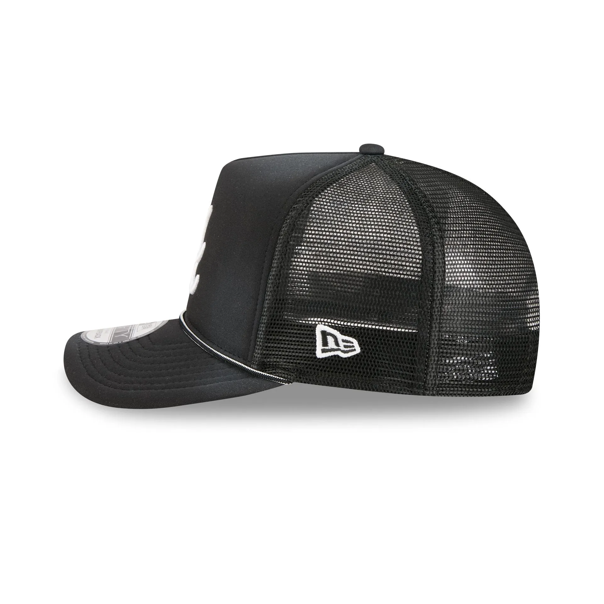 Atlanta Braves Washed Black 9FIFTY A-Frame Trucker Hat sold by New Era product image thumbnail 4