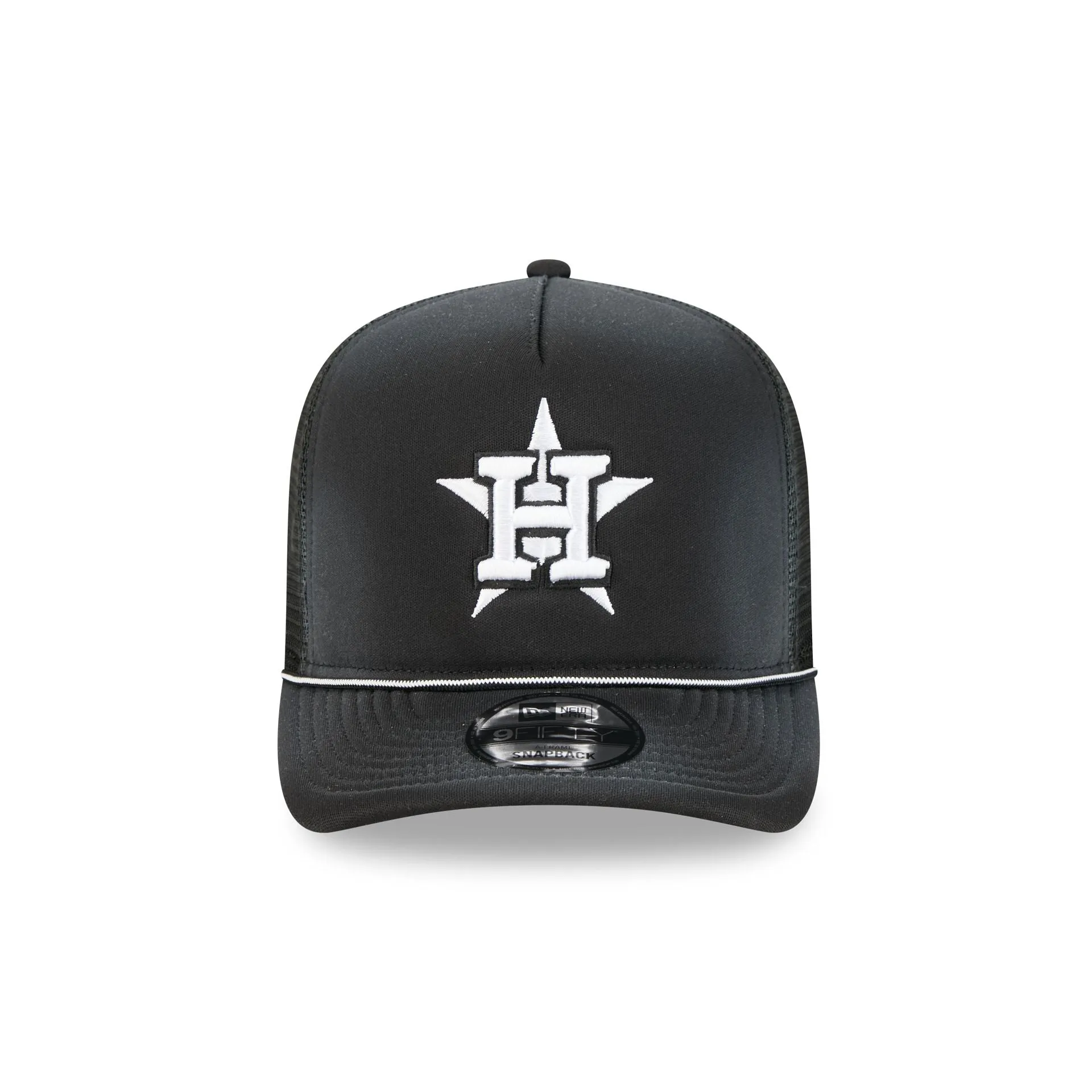 Houston Astros Washed Black 9FIFTY A-Frame Trucker Hat sold by New Era product image thumbnail 2