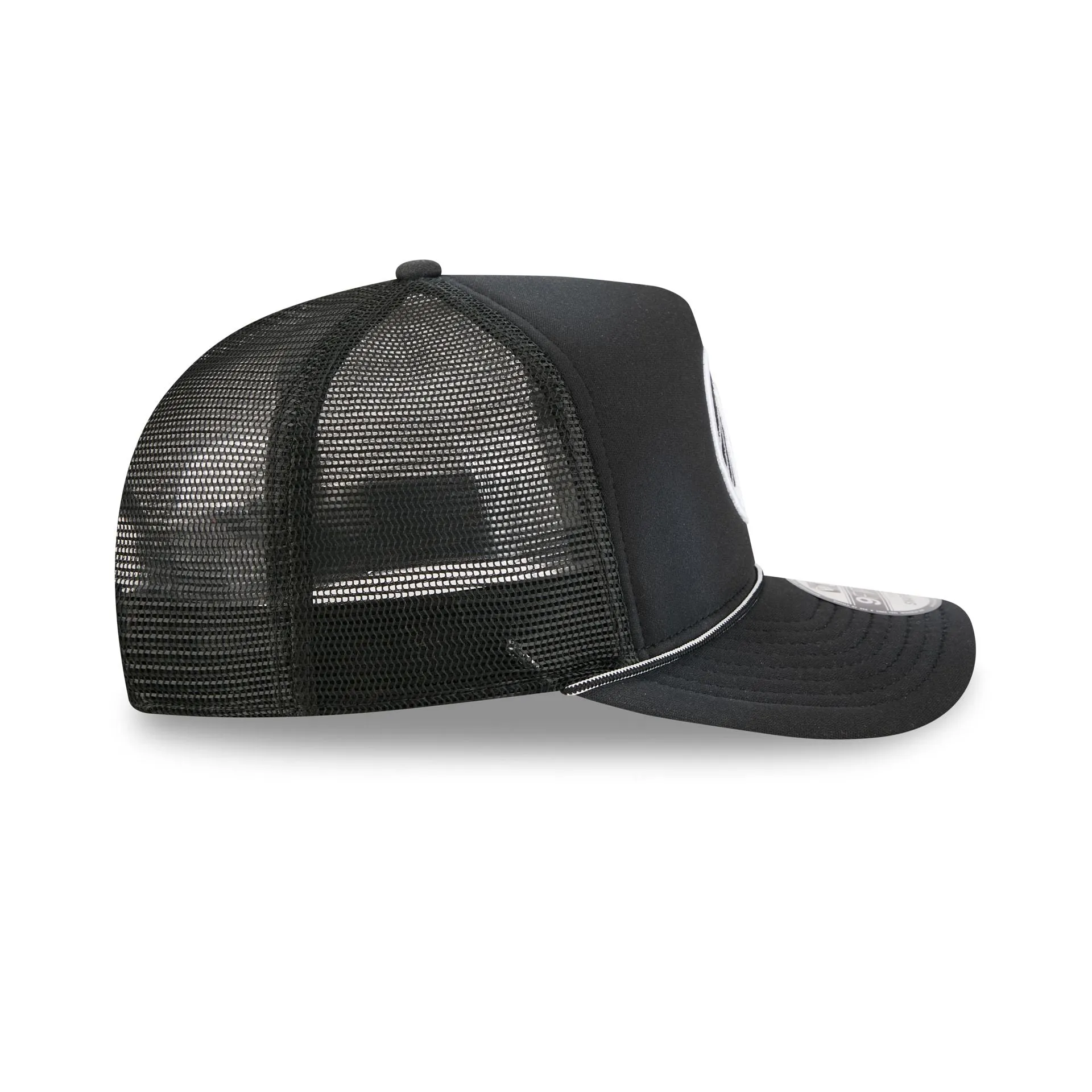 Golden State Warriors Washed Black 9FIFTY A-Frame Trucker Hat sold by New Era product image thumbnail 5